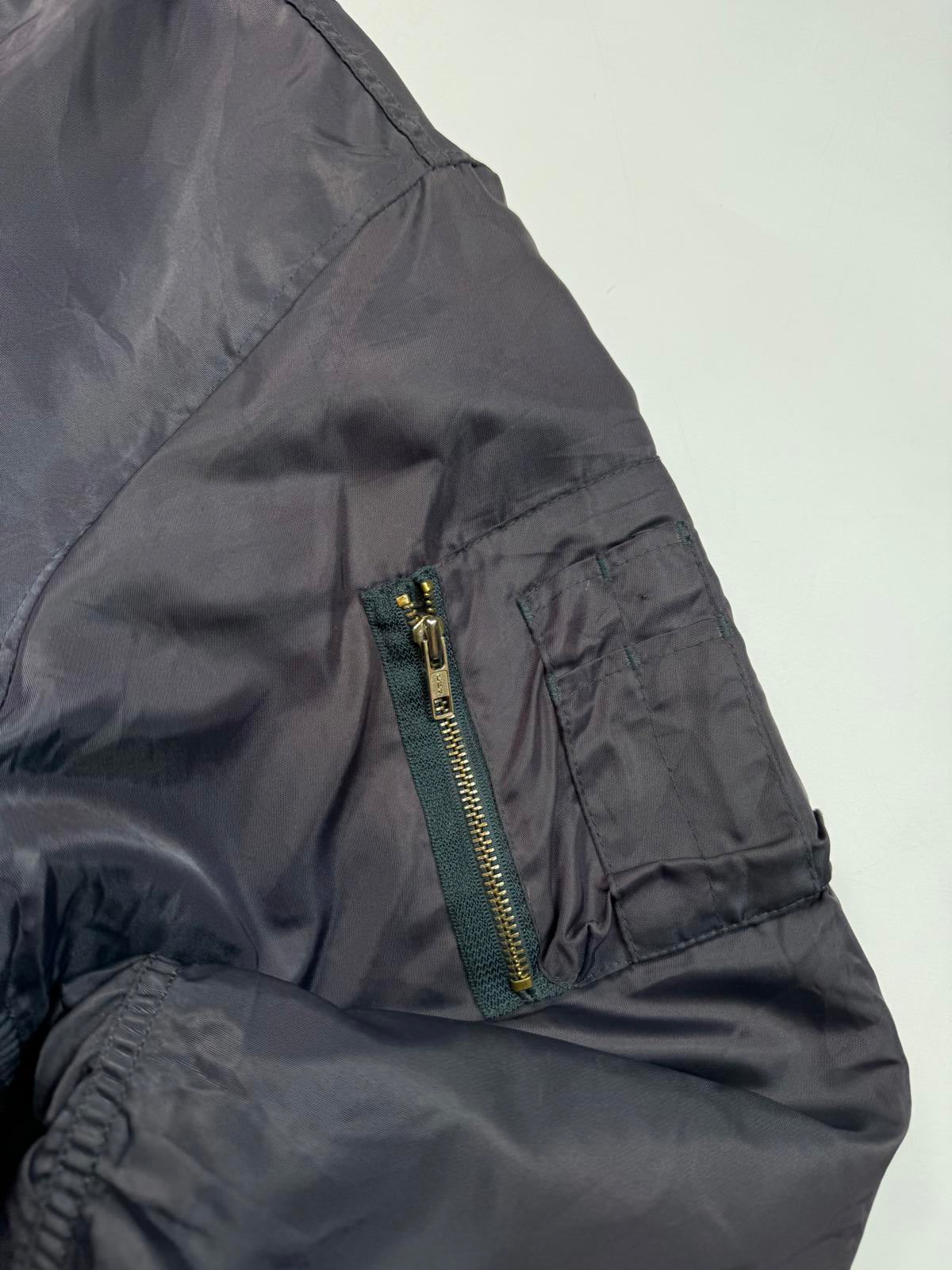 Vintage MA-1 flight bomber jacket (L)