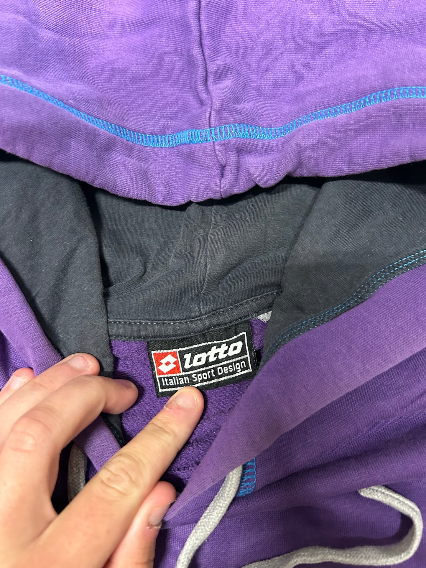 Vintage Lotto spell out hoodie (XL)