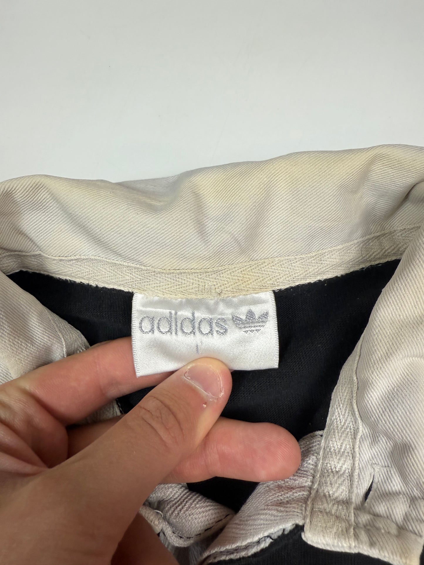 Vintage 80s New Zealand all blacks adidas rugby shirt (L)