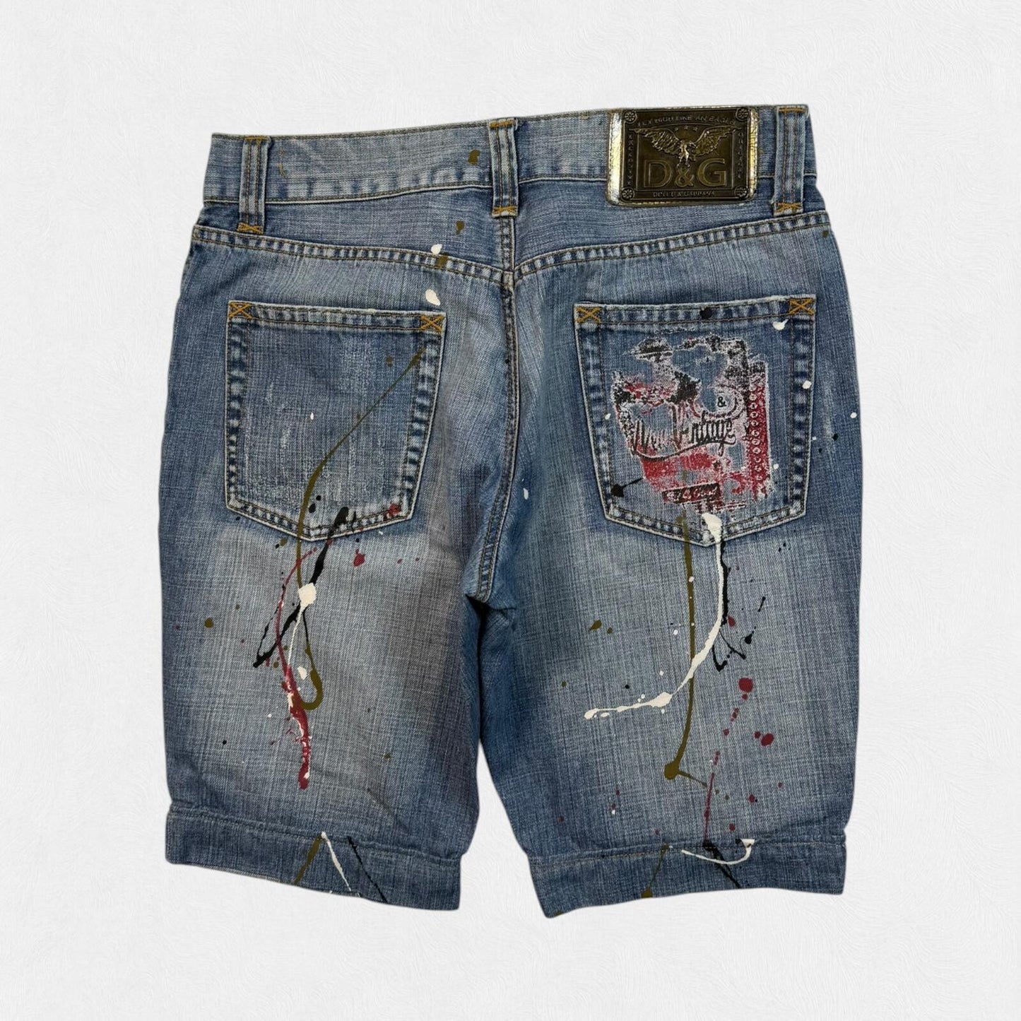 Vintage Y2K Dolce & Gabbana denim jean jorts shorts (W34)