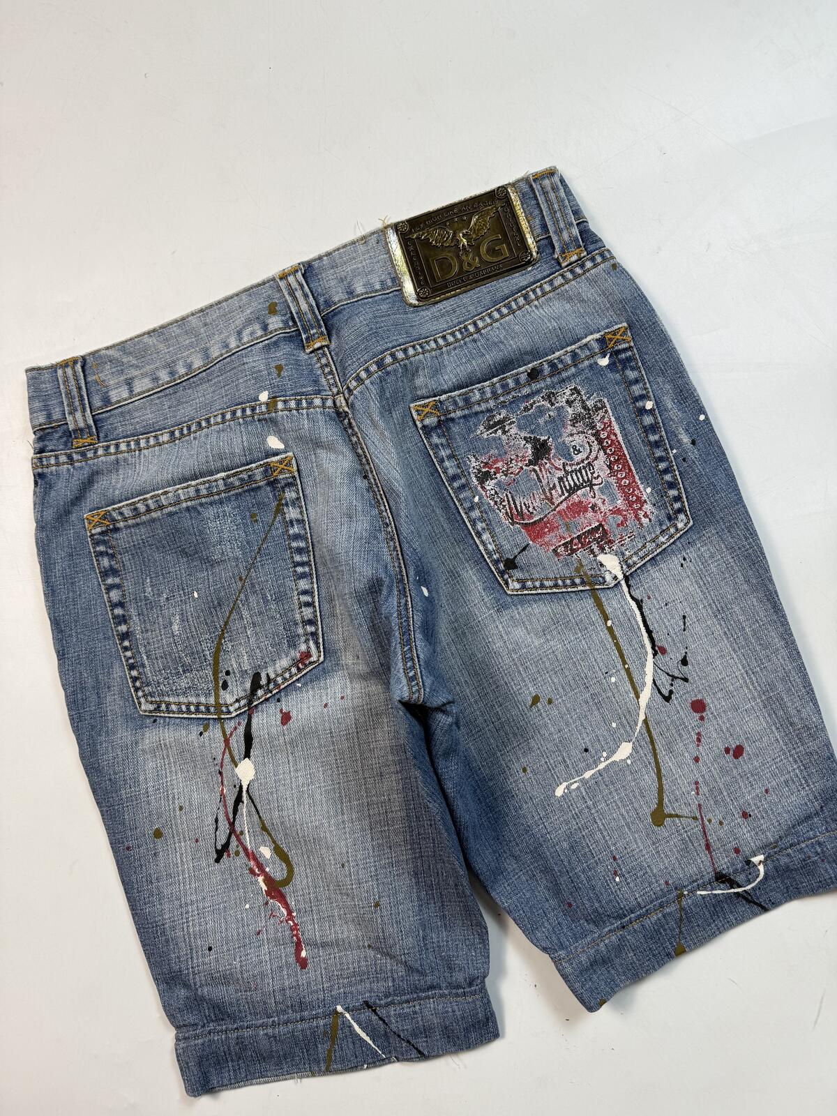 Vintage Y2K Dolce & Gabbana denim jean jorts shorts (W34)