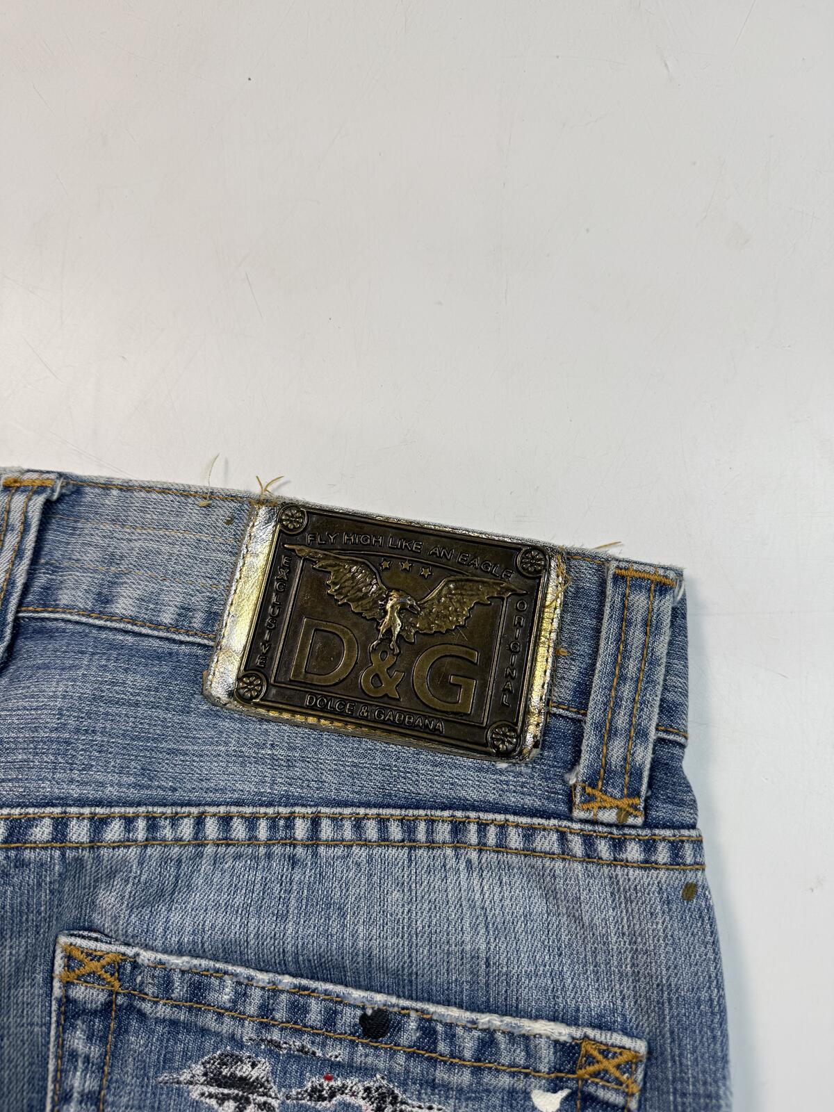 Vintage Y2K Dolce & Gabbana denim jean jorts shorts (W34)