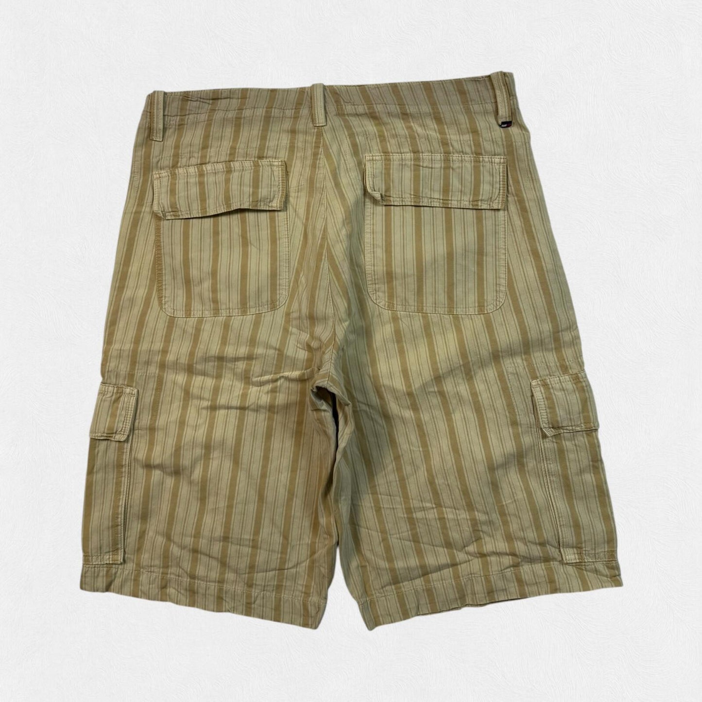 Vintage Tommy Hilfiger baggy striped cargo shorts (W34)