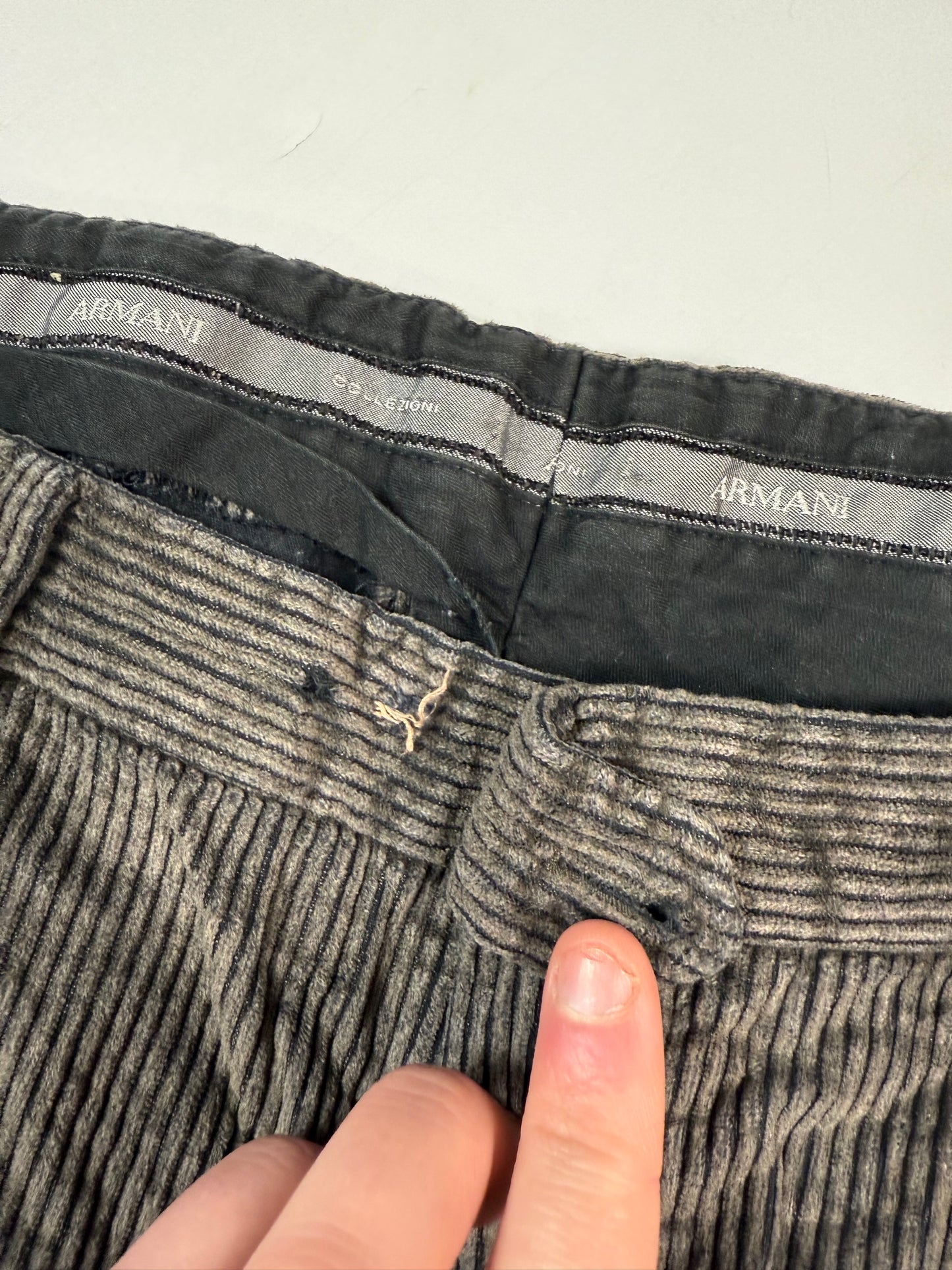 Armani baggy corduroy pants (W32)