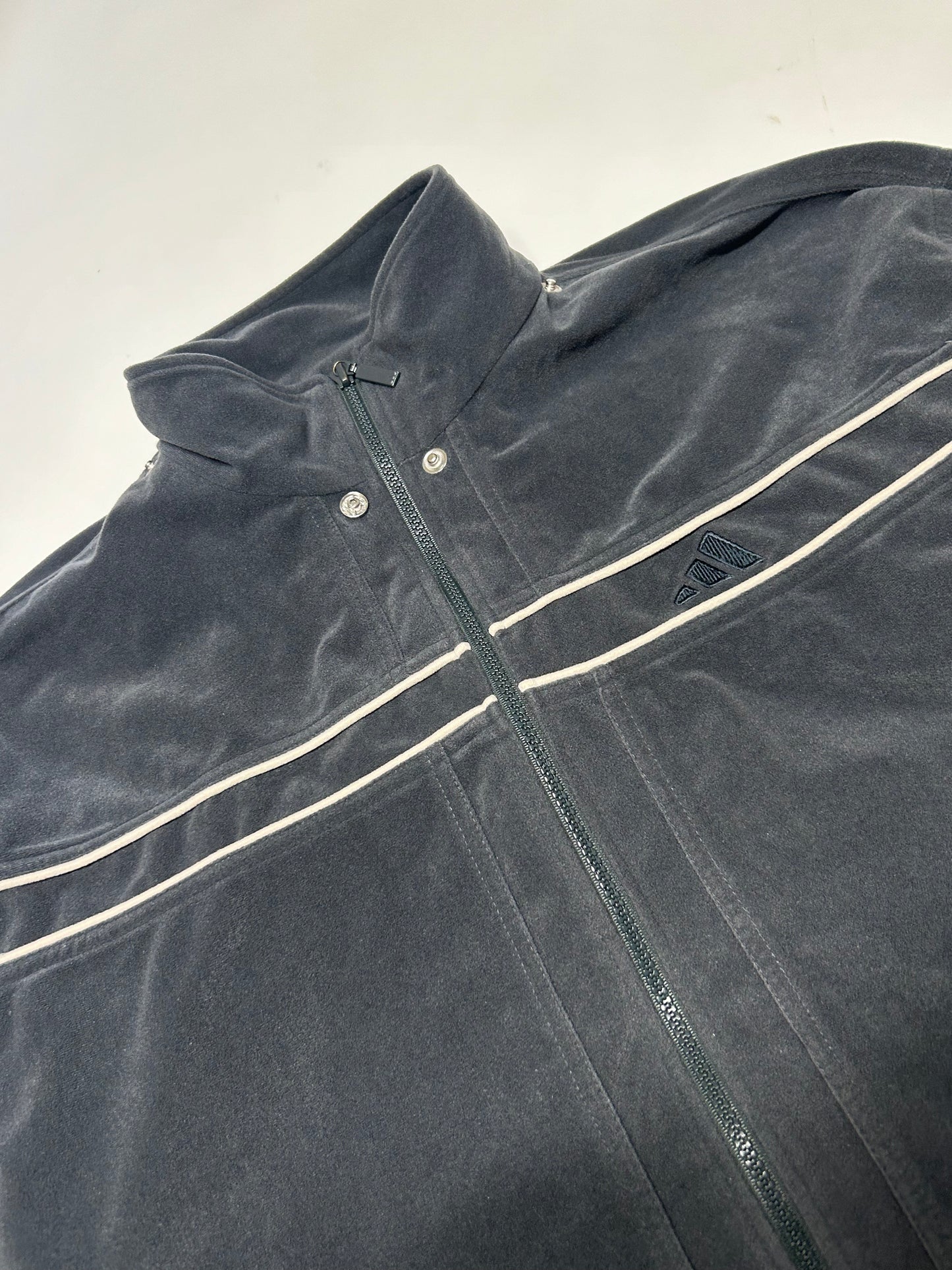 Vintage Adidas velour track jacket (L)
