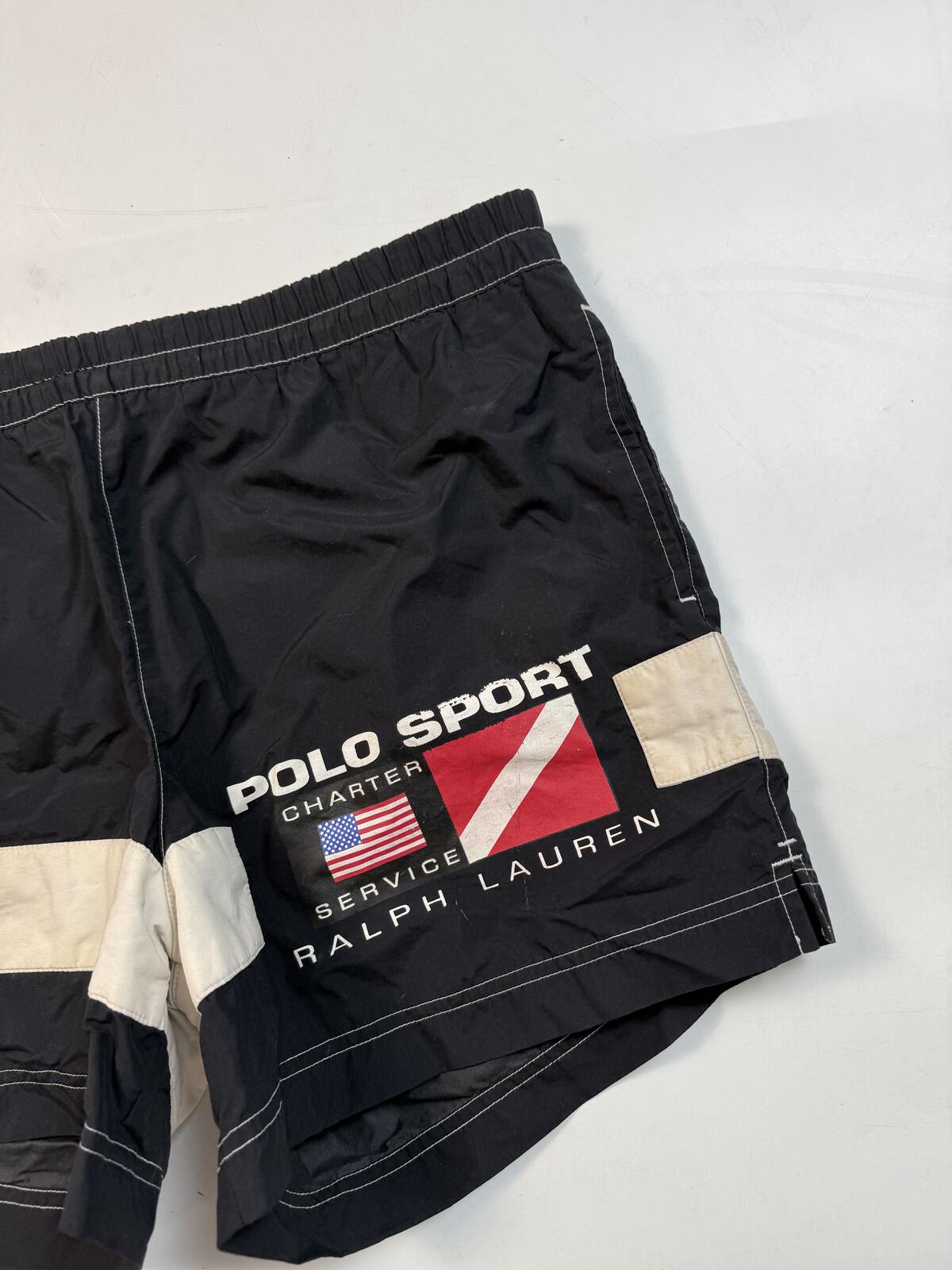 Vintage 90s Ralph Lauren polo sport swim shorts (M)