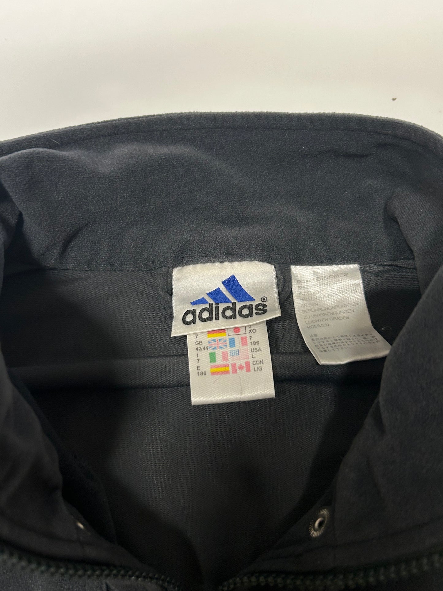 Vintage Adidas velour track jacket (L)