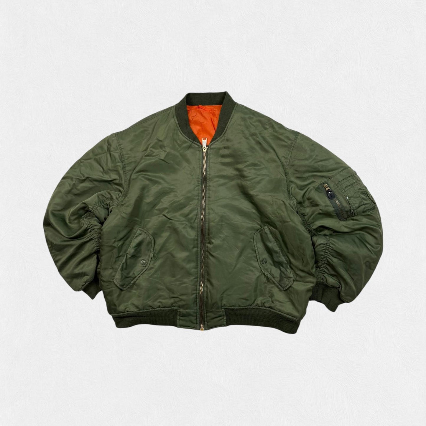 Vintage MA-1 flight bomber jacket (L)
