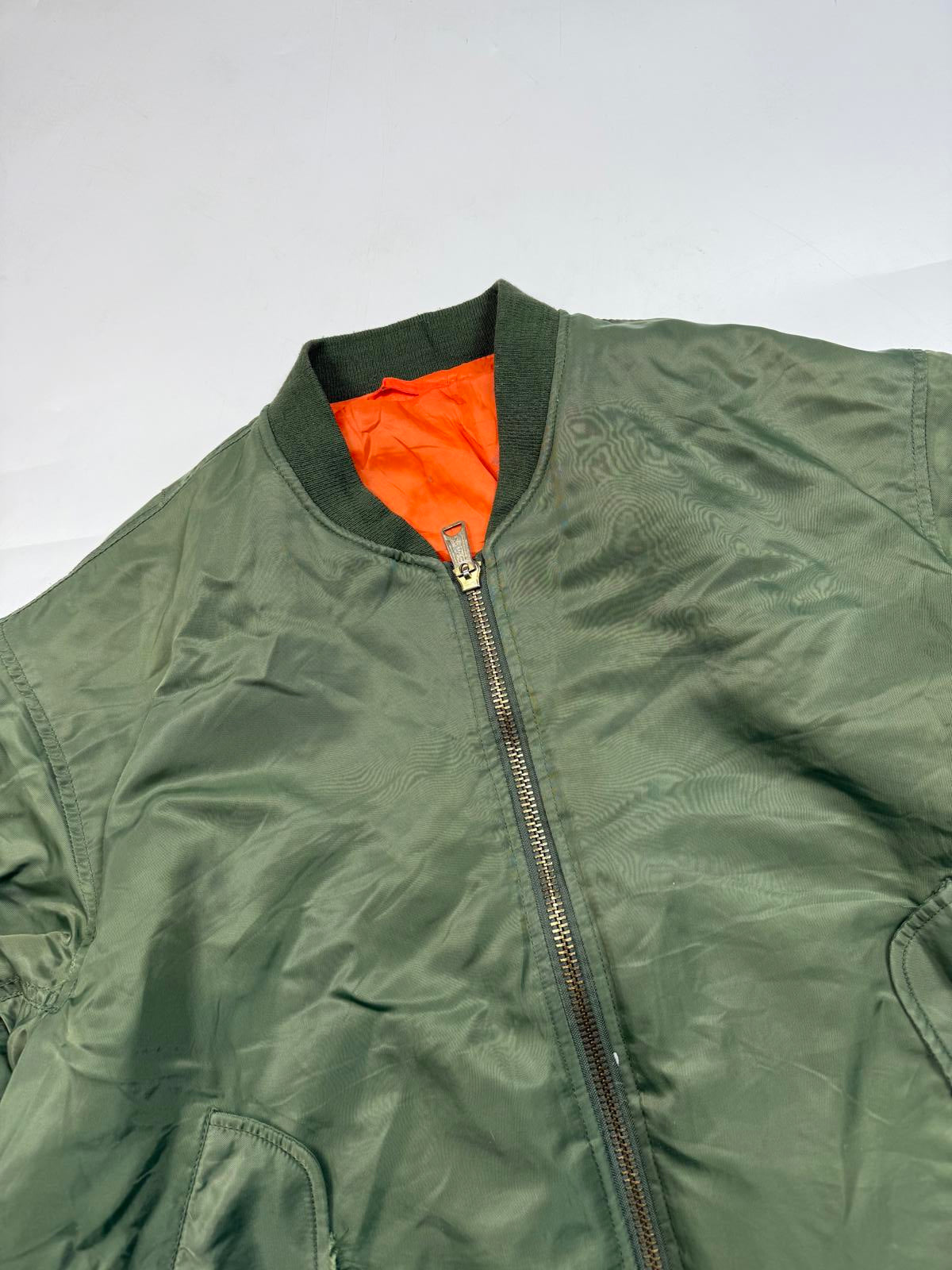 Vintage MA-1 flight bomber jacket (L)