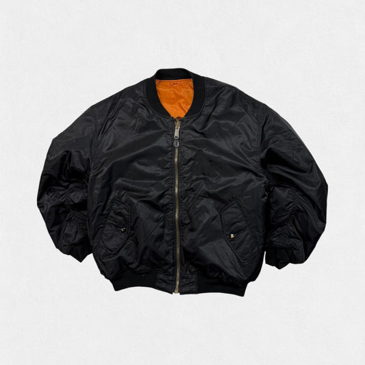 Vintage MA-1 military bomber jacket (L)