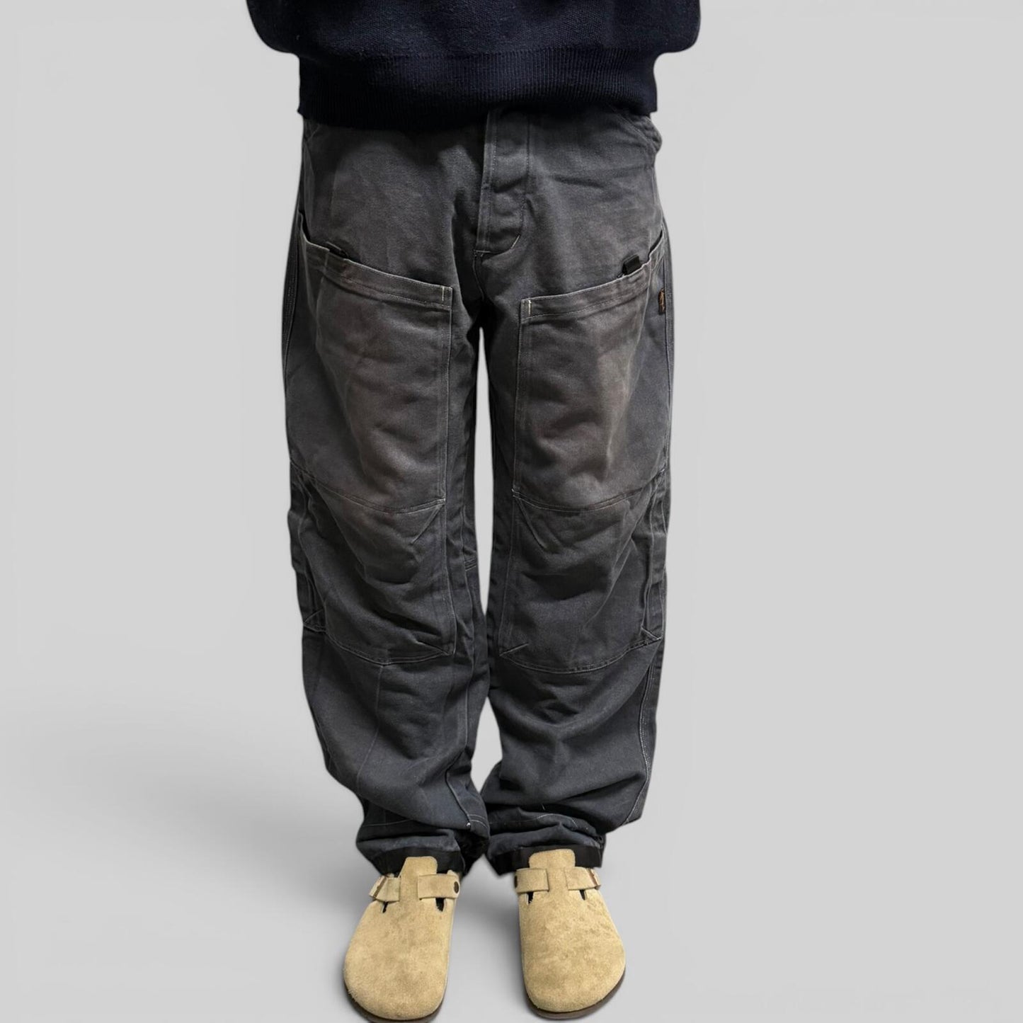 Vintage Y2K baggy double knee pants (W34)