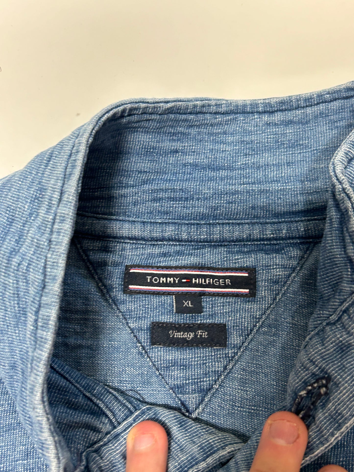 Tommy Hilfiger quarter button jumper (XL)