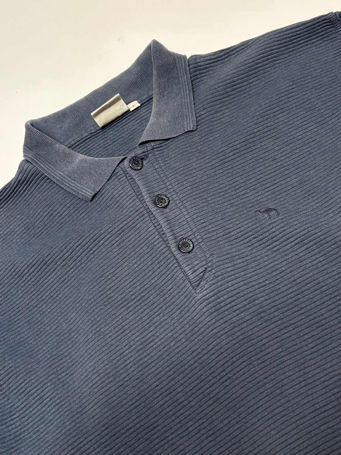 Vintage Camel quarter button jumper (L)