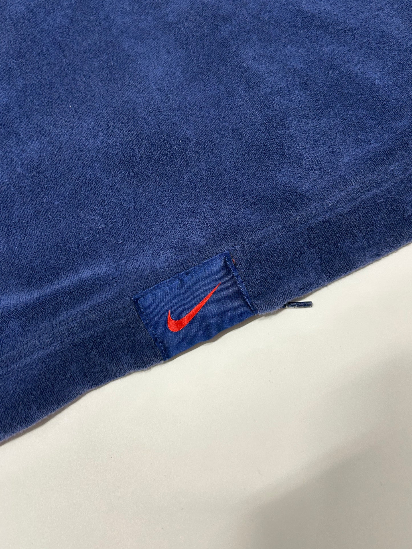 Vintage 90s Nike velour zip up hoodie (S)