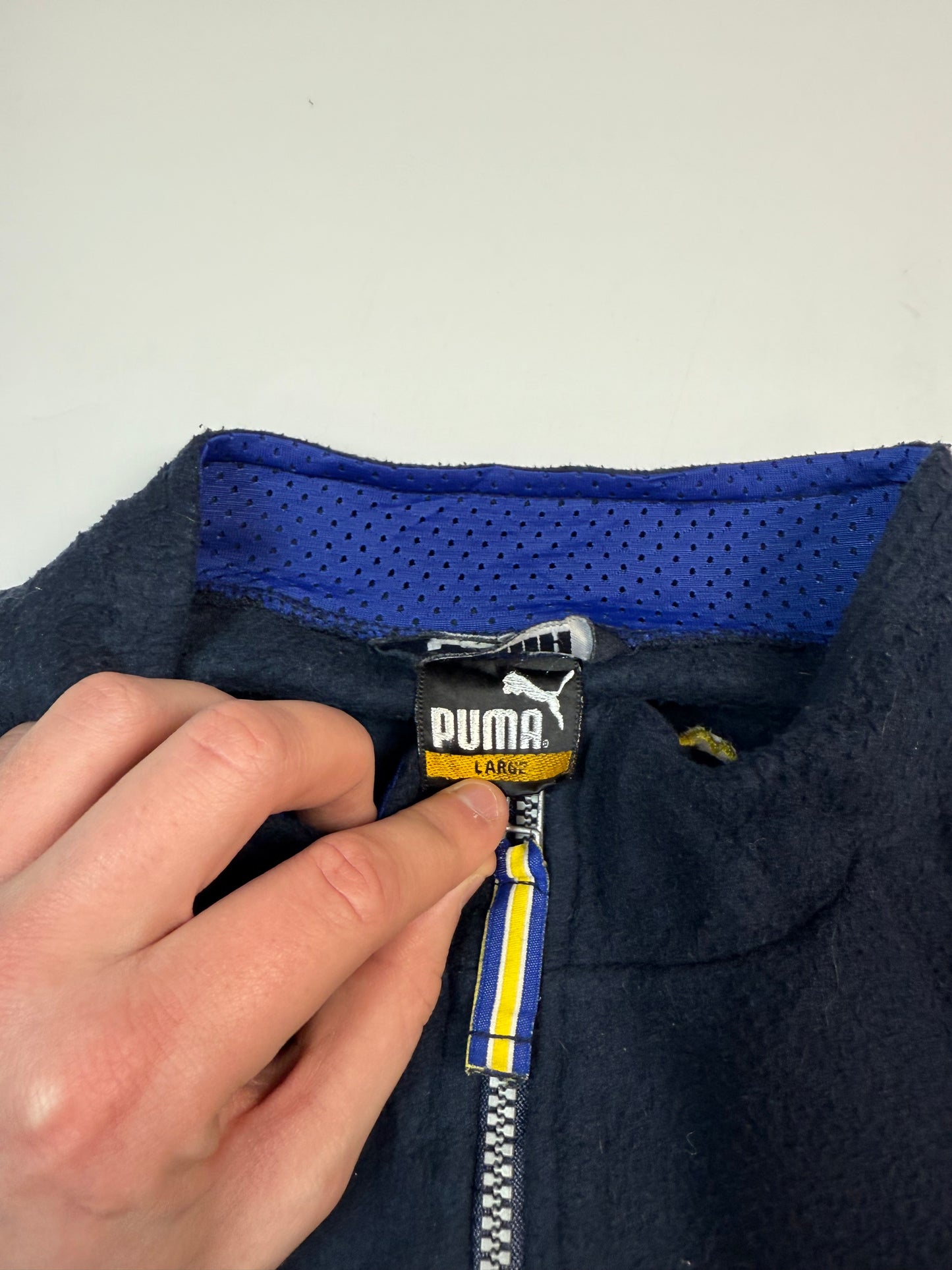 Vintage 90s Leeds United Puma football fleece (L)