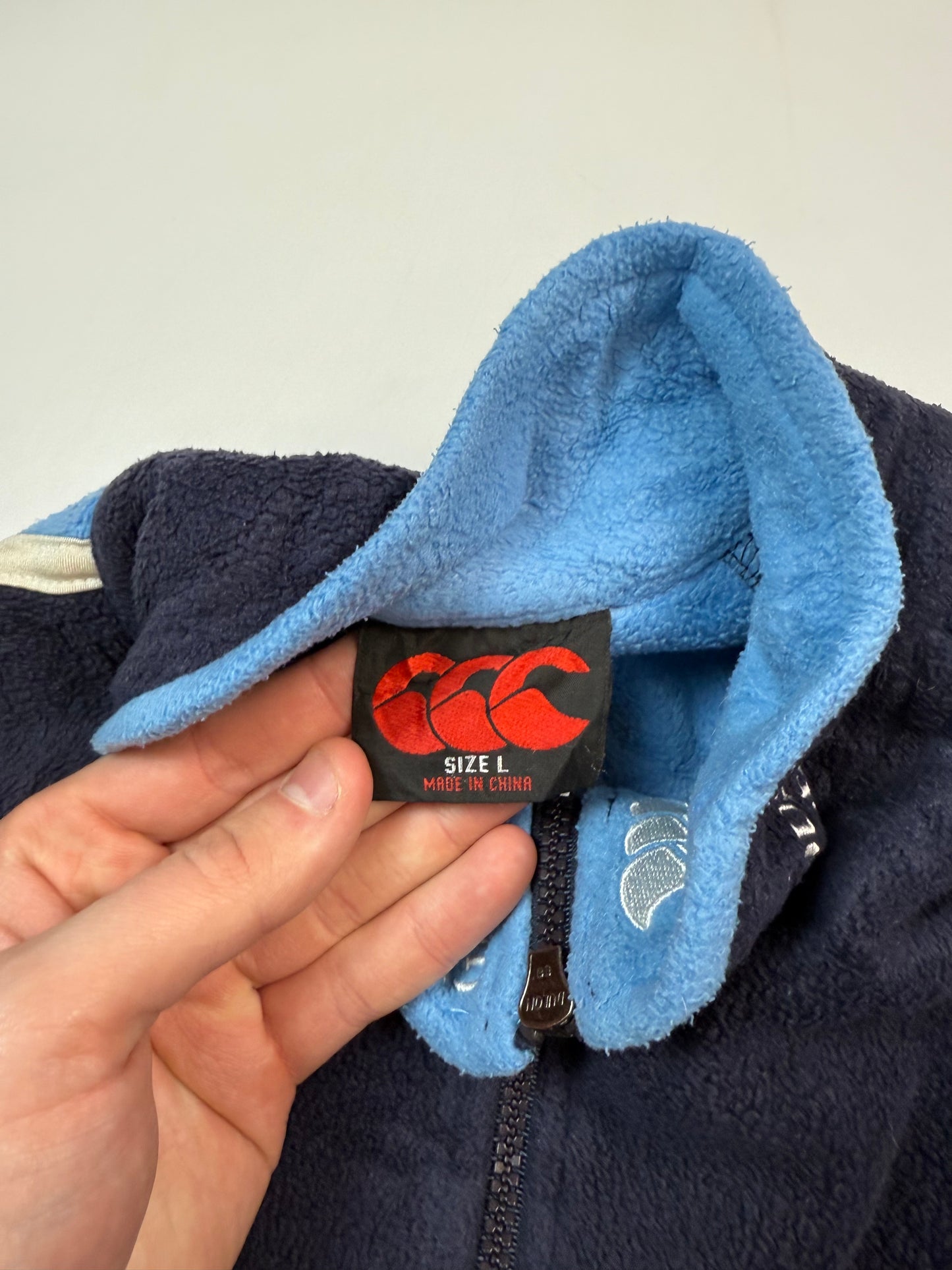 Vintage Scotland 2001/02 Canterbury rugby quarter zip fleece (L)