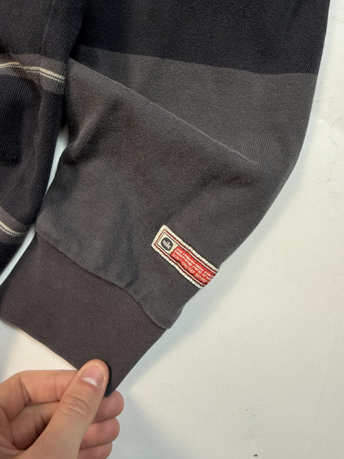 Vintage Y2K Nike striped rugby polo shirt (L)