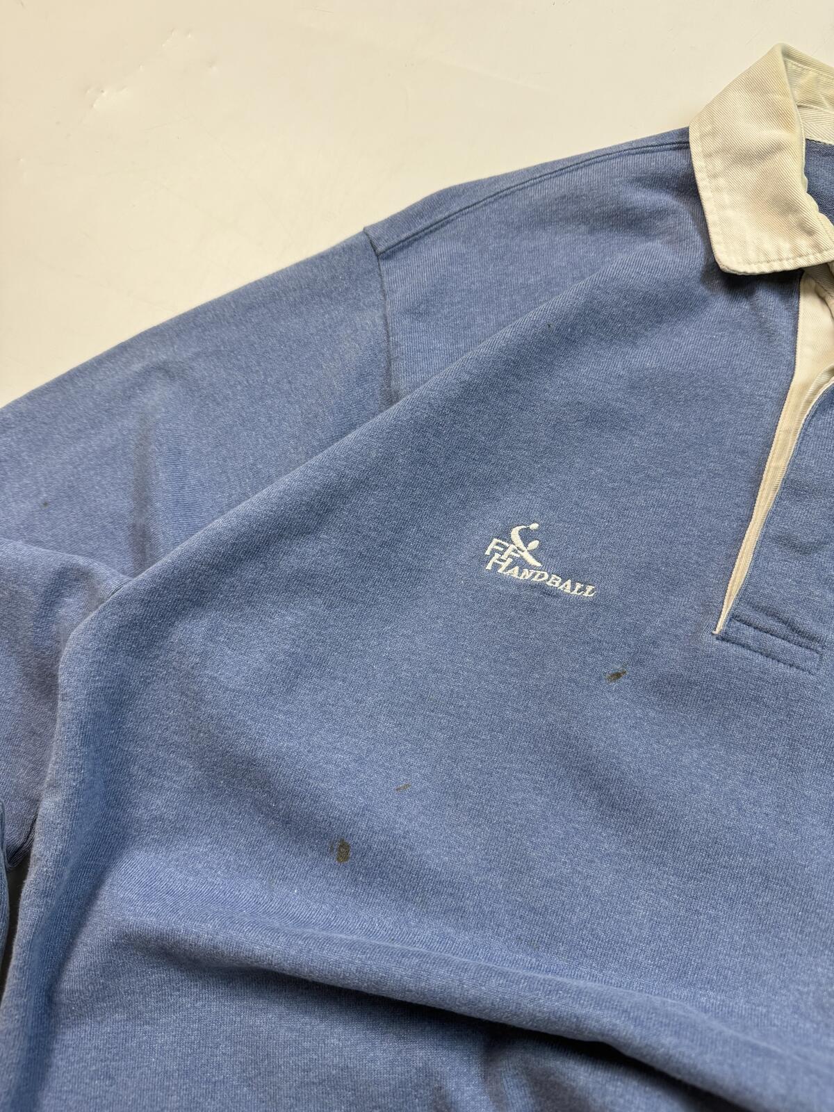 Vintage 90s adidas originals rugby polo shirt (M)