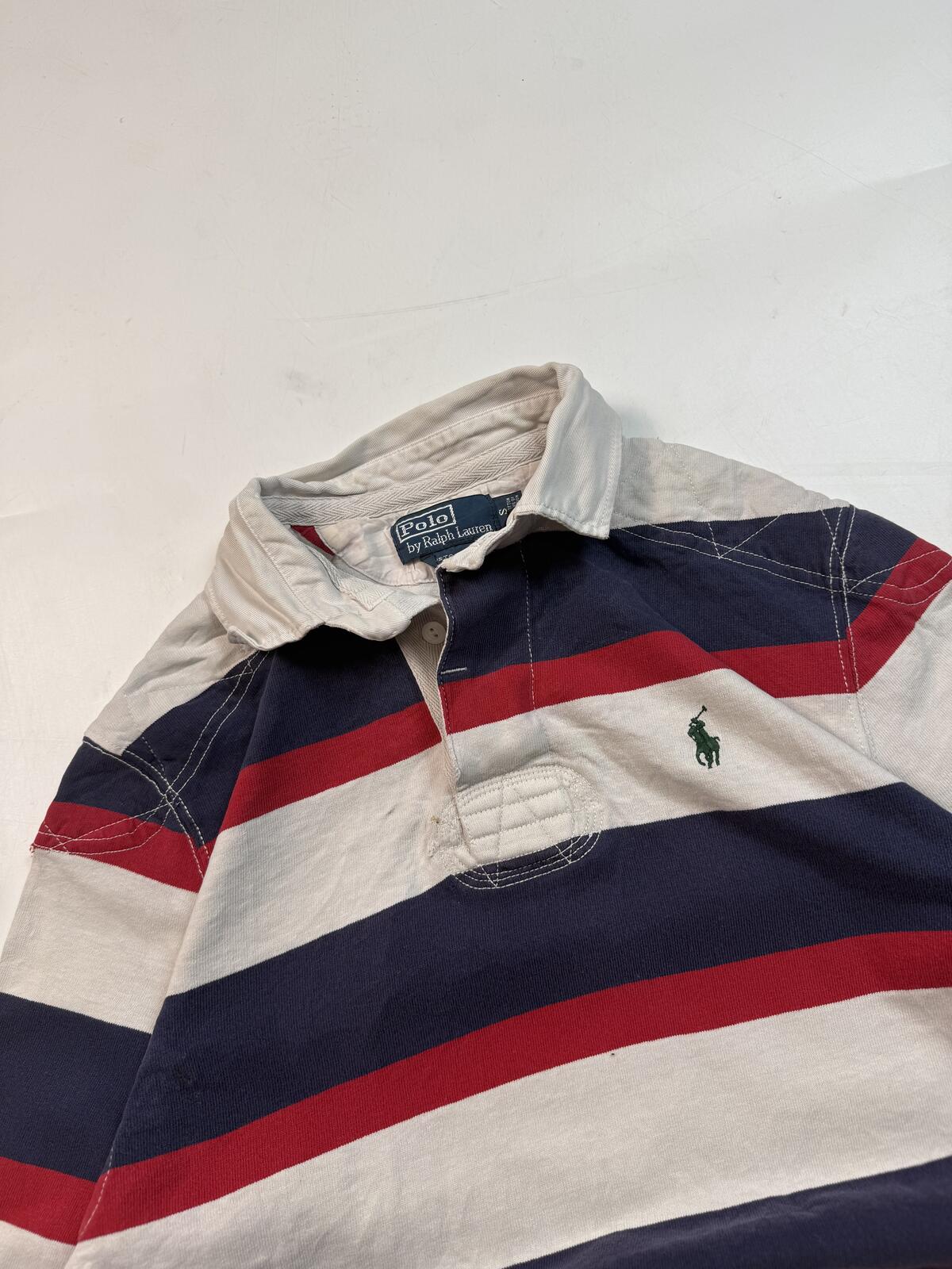Vintage Polo Ralph Lauren striped rugby polo shirt (S)