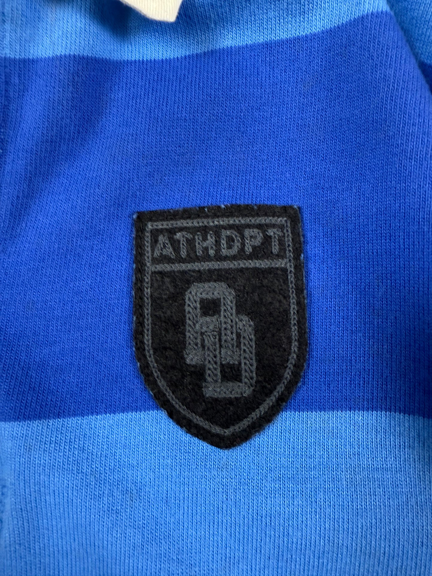 Vintage Nike athletic dept striped rugby polo (M)