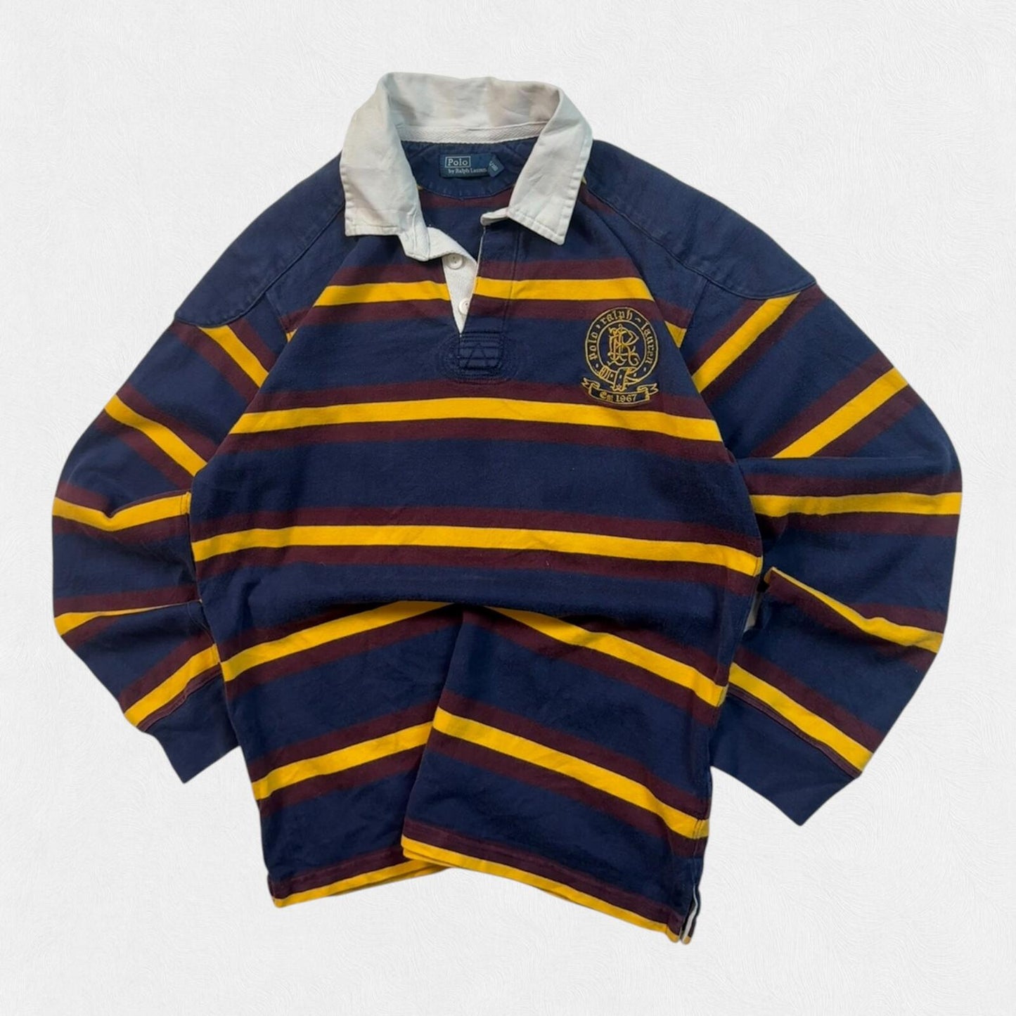 Vintage Polo Ralph Lauren striped rugby polo (L)