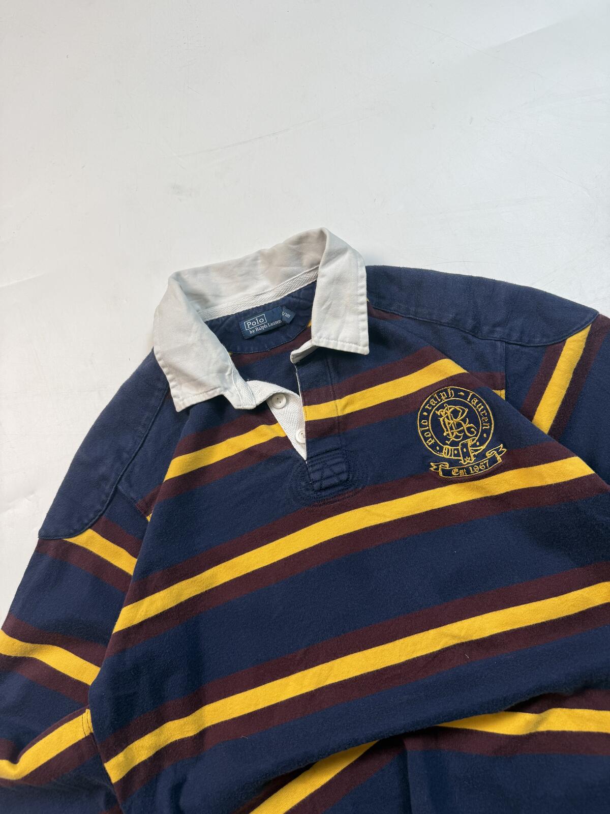 Vintage Polo Ralph Lauren striped rugby polo (L)
