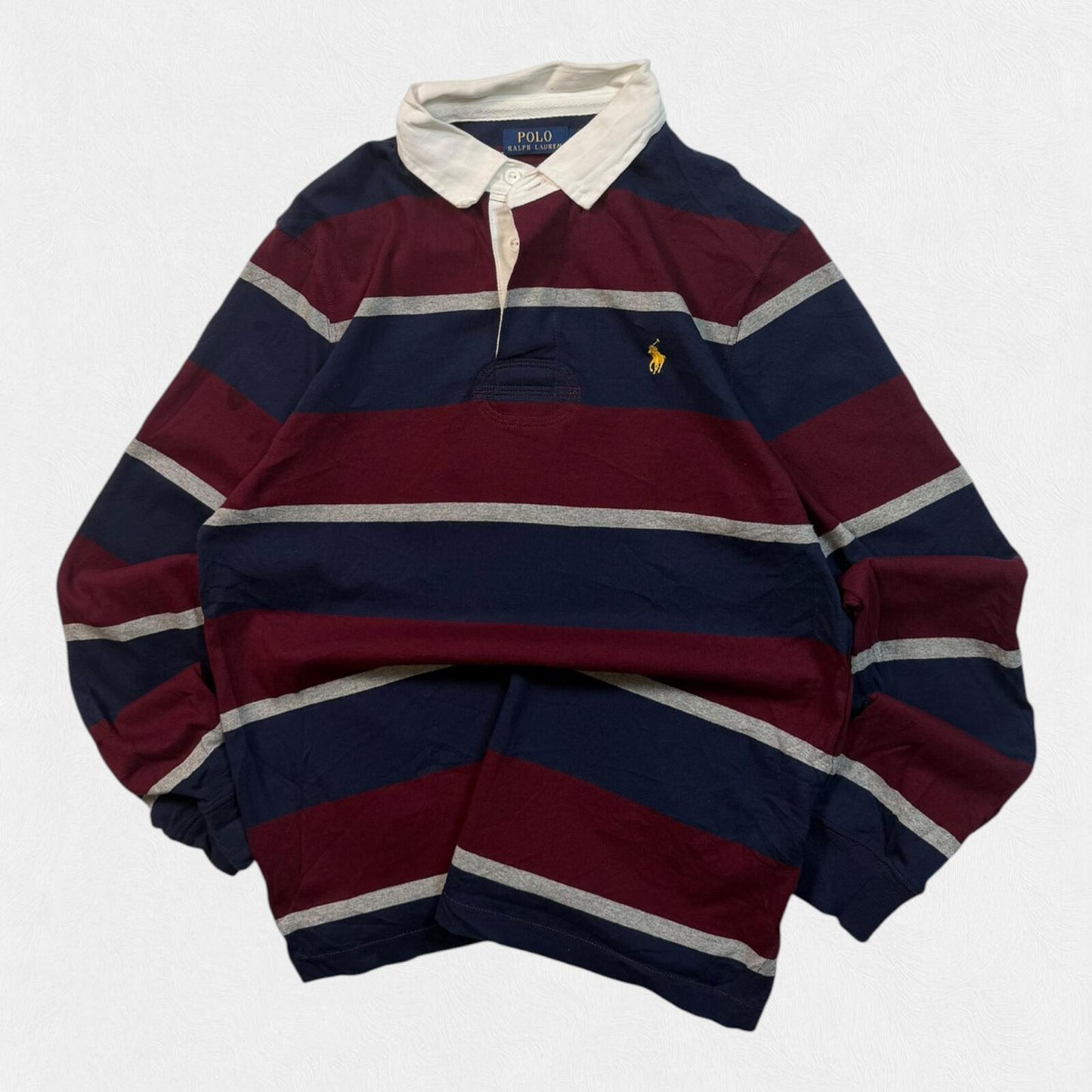 Polo Ralph Lauren striped rugby polo shirt (M)