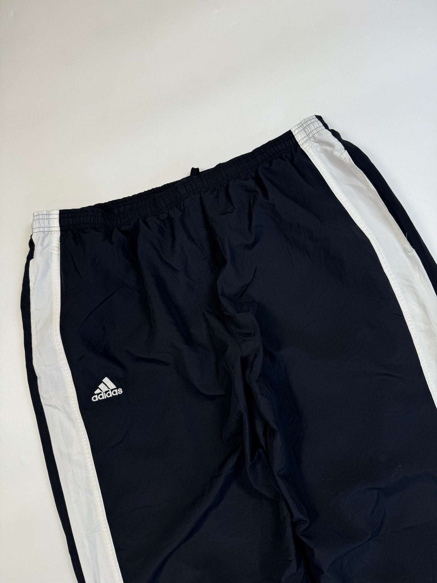 Vintage Adidas side stripe baggy track pants (XL)