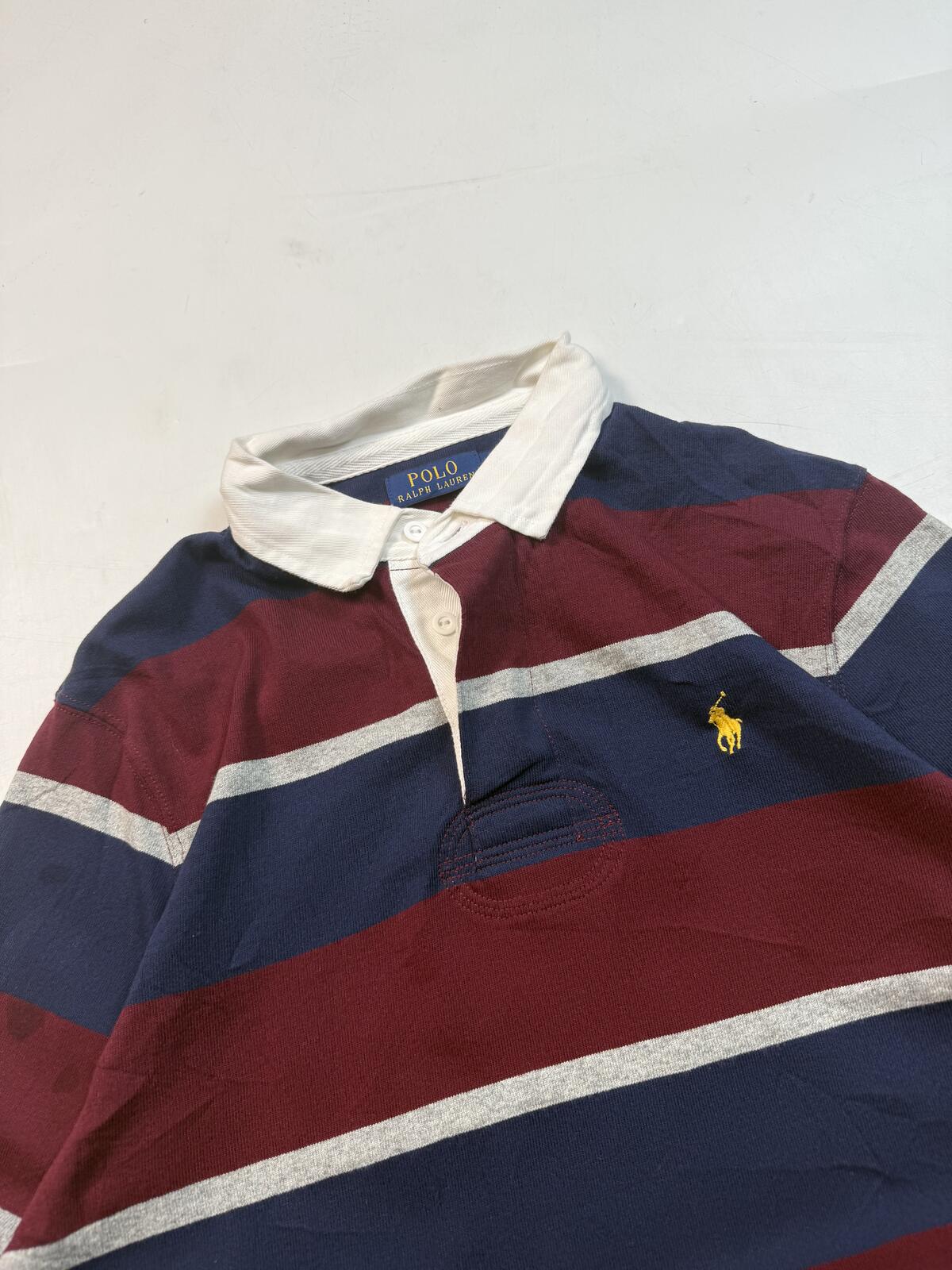 Polo Ralph Lauren striped rugby polo shirt (M)