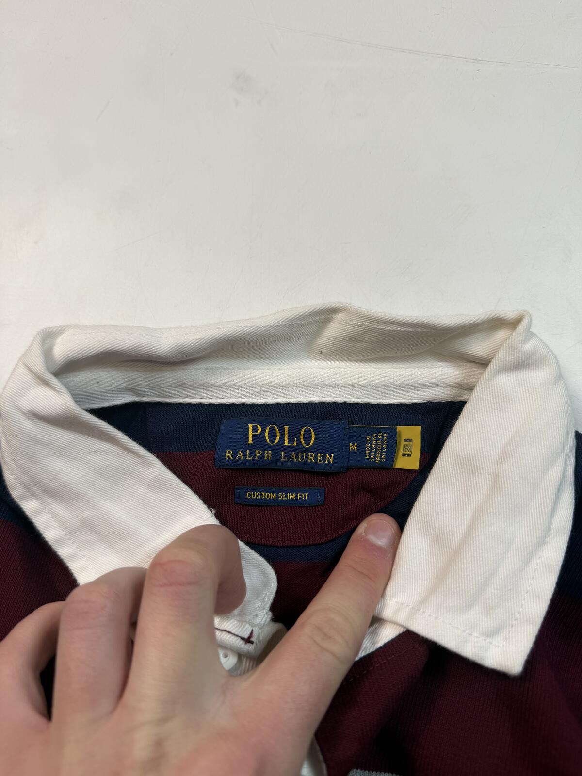 Polo Ralph Lauren striped rugby polo shirt (M)