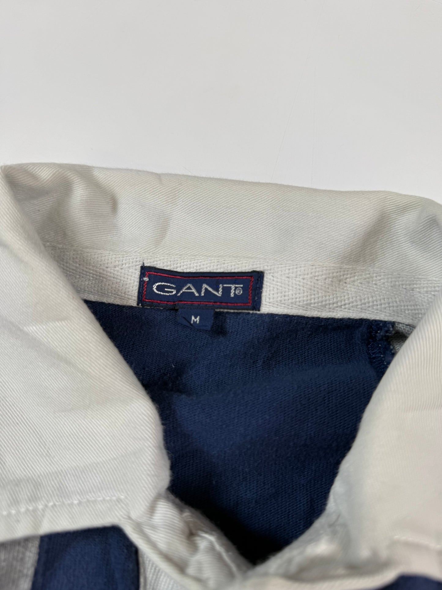 Vintage 90s Gant sport striped rugby polo (M)