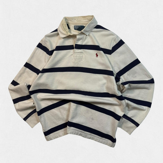 Vintage Polo Ralph Lauren striped rugby polo (L)