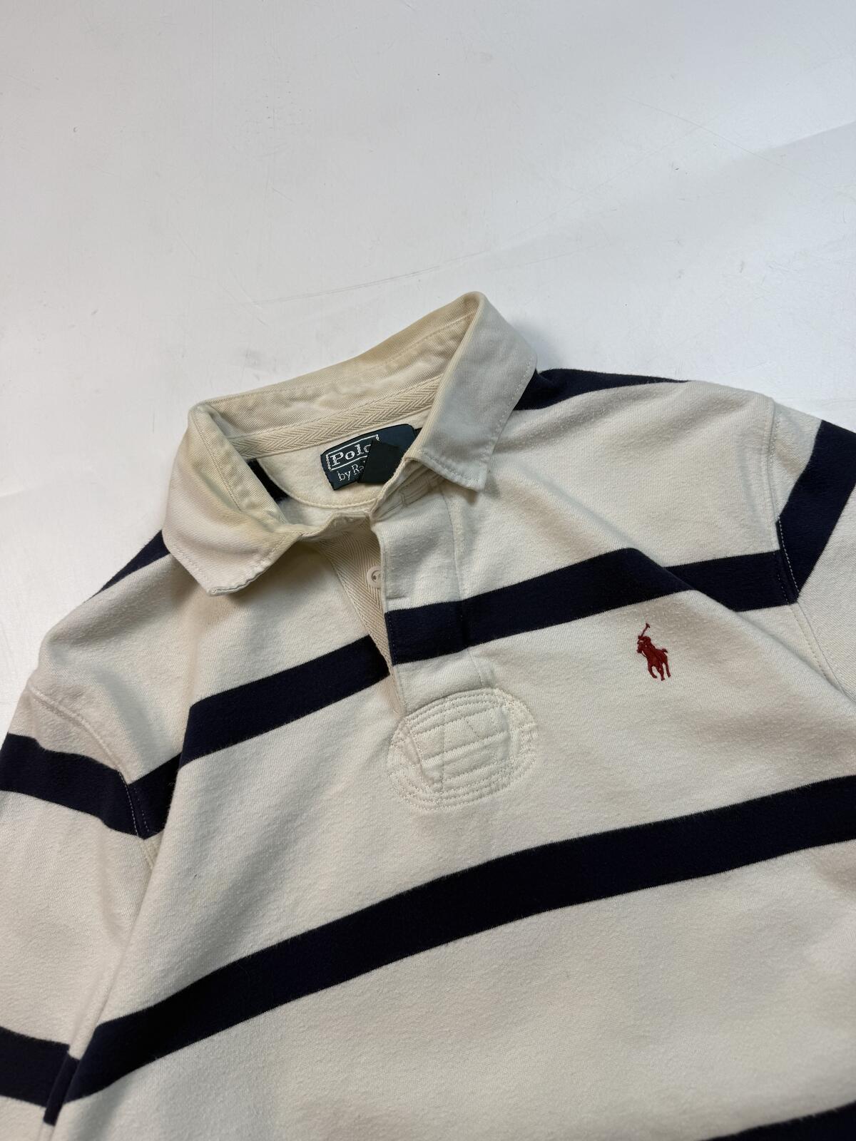 Vintage Polo Ralph Lauren striped rugby polo (L)
