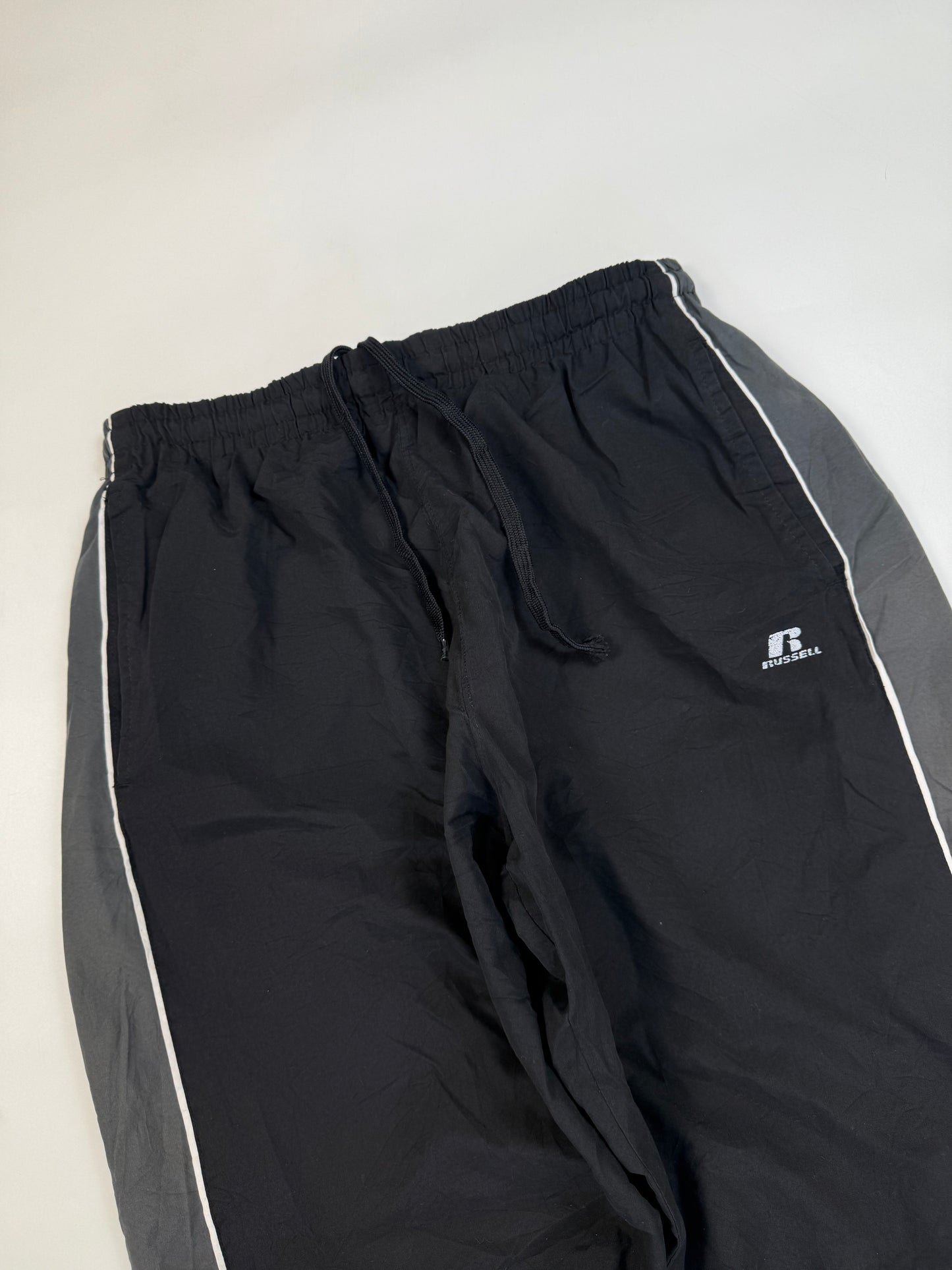 Vintage Russell athletic side stripe baggy track pants (L)