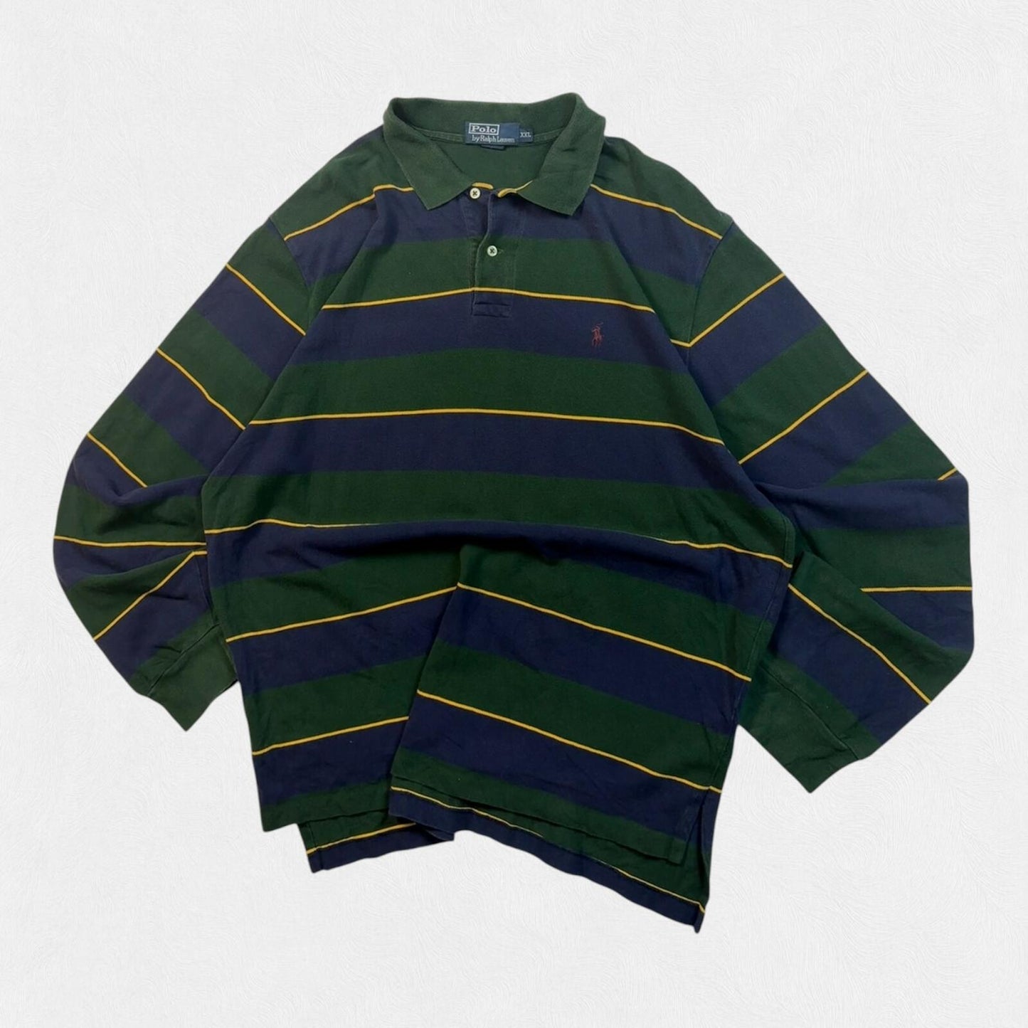 Vintage Polo Ralph Lauren striped rugby polo (XXL)