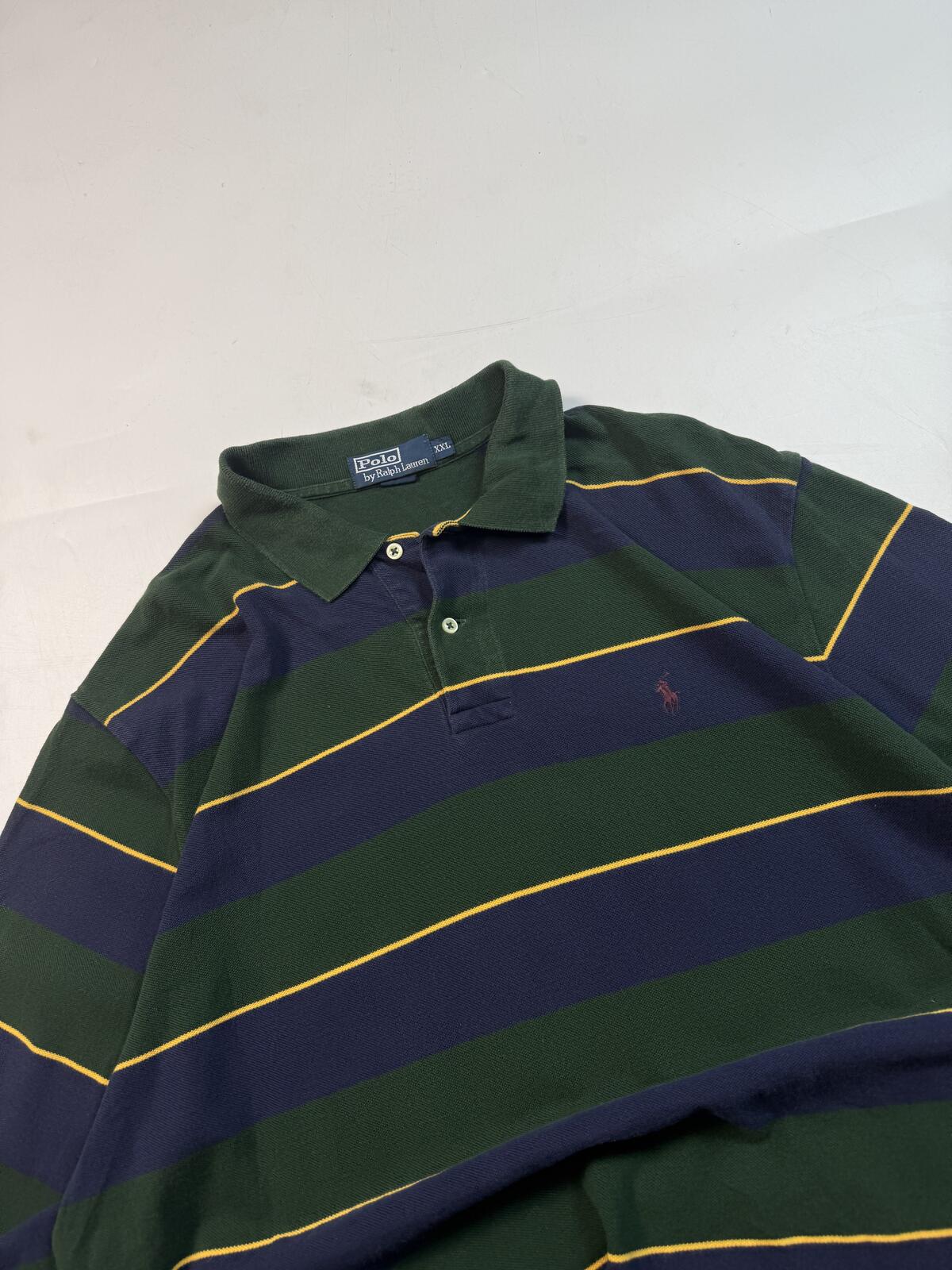 Vintage Polo Ralph Lauren striped rugby polo (XXL)