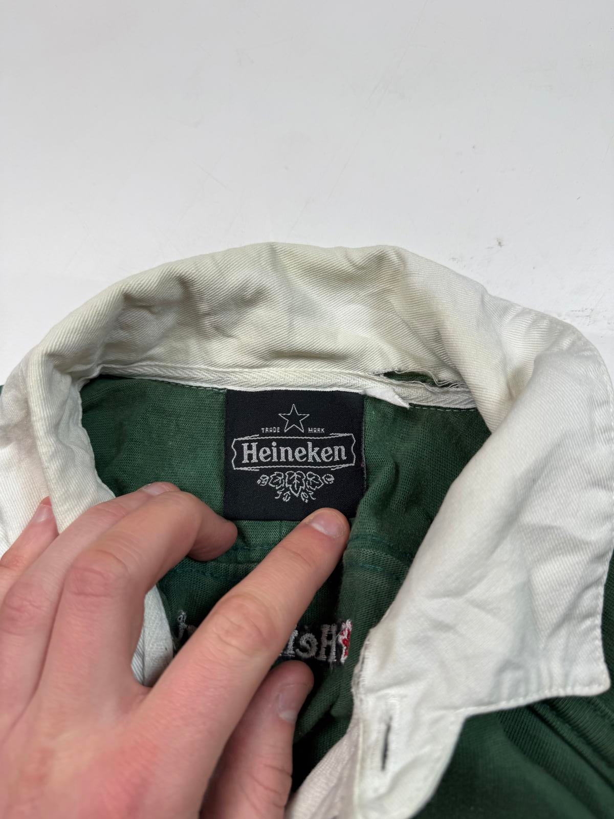 Vintage 90s Heineken rugby union shirt (L)