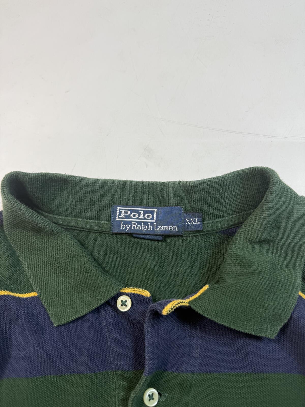 Vintage Polo Ralph Lauren striped rugby polo (XXL)