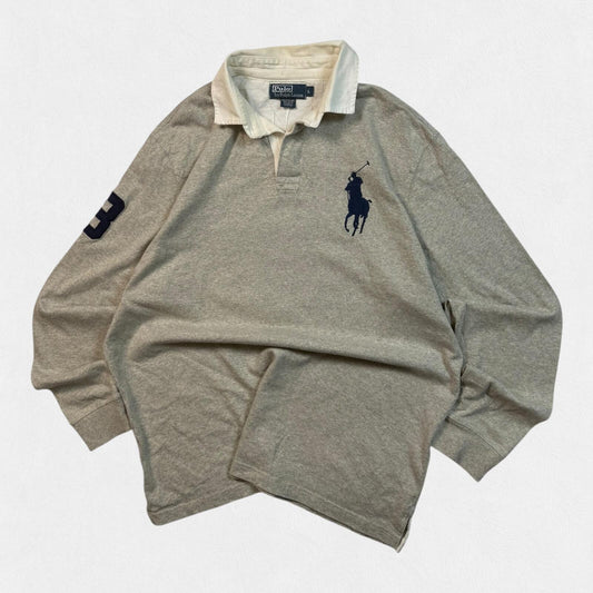 Vintage Ralph Lauren big pony rugby polo shirt (L)