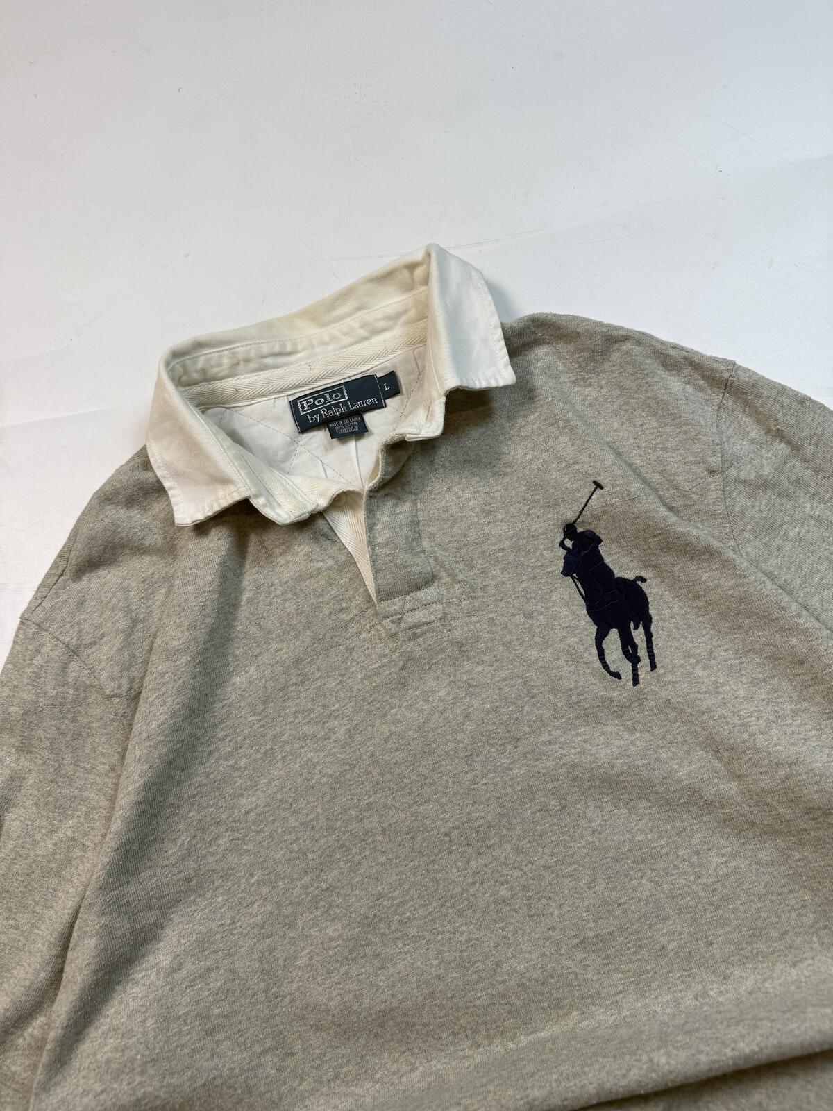 Vintage Ralph Lauren big pony rugby polo shirt (L)