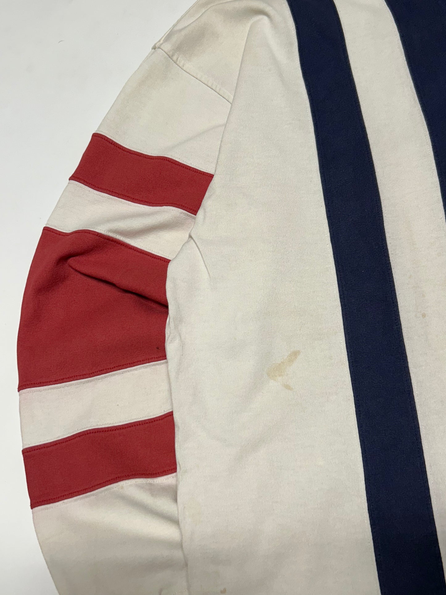 Vintage 90s Tommy Hilfiger striped rugby polo (XXL)