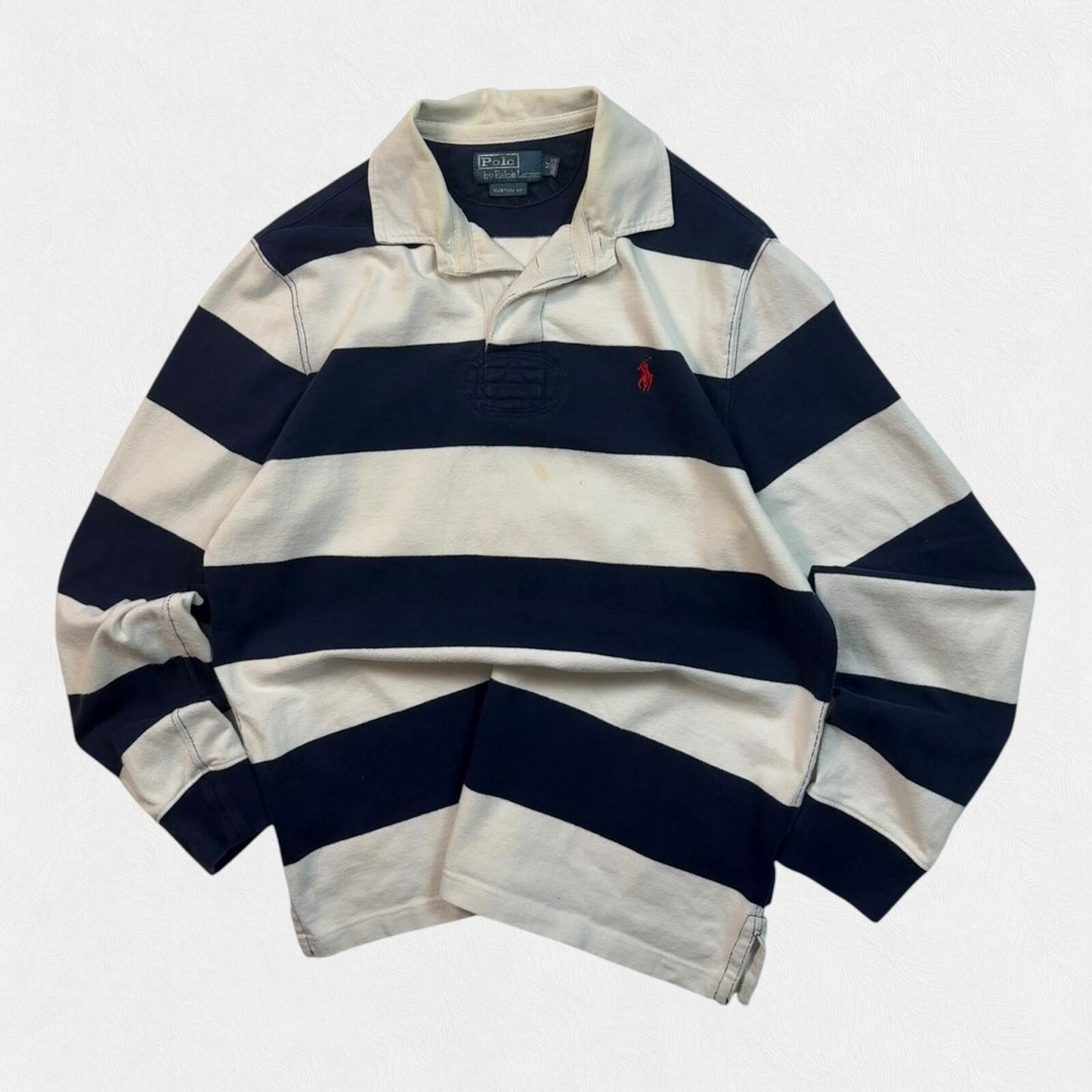 Vintage Polo Ralph Lauren striped rugby polo (M)
