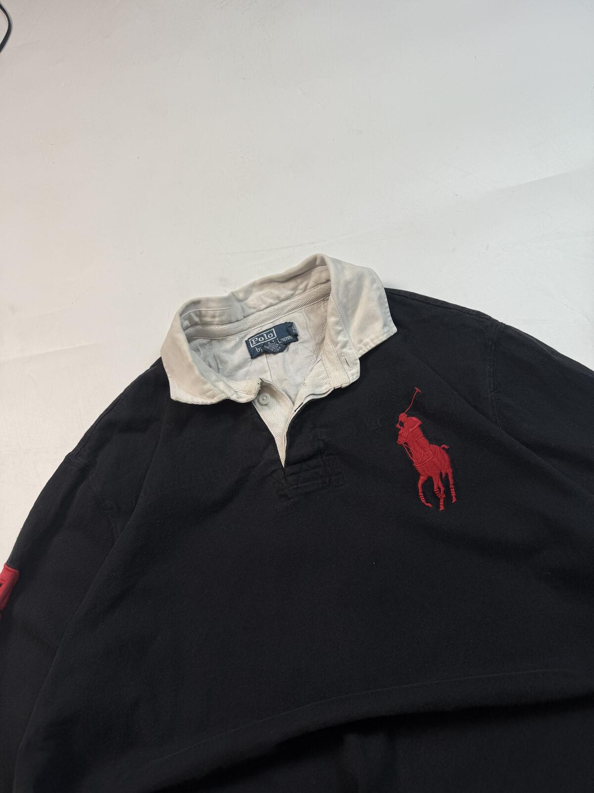 Vintage Ralph Lauren big pony rugby polo shirt (L)