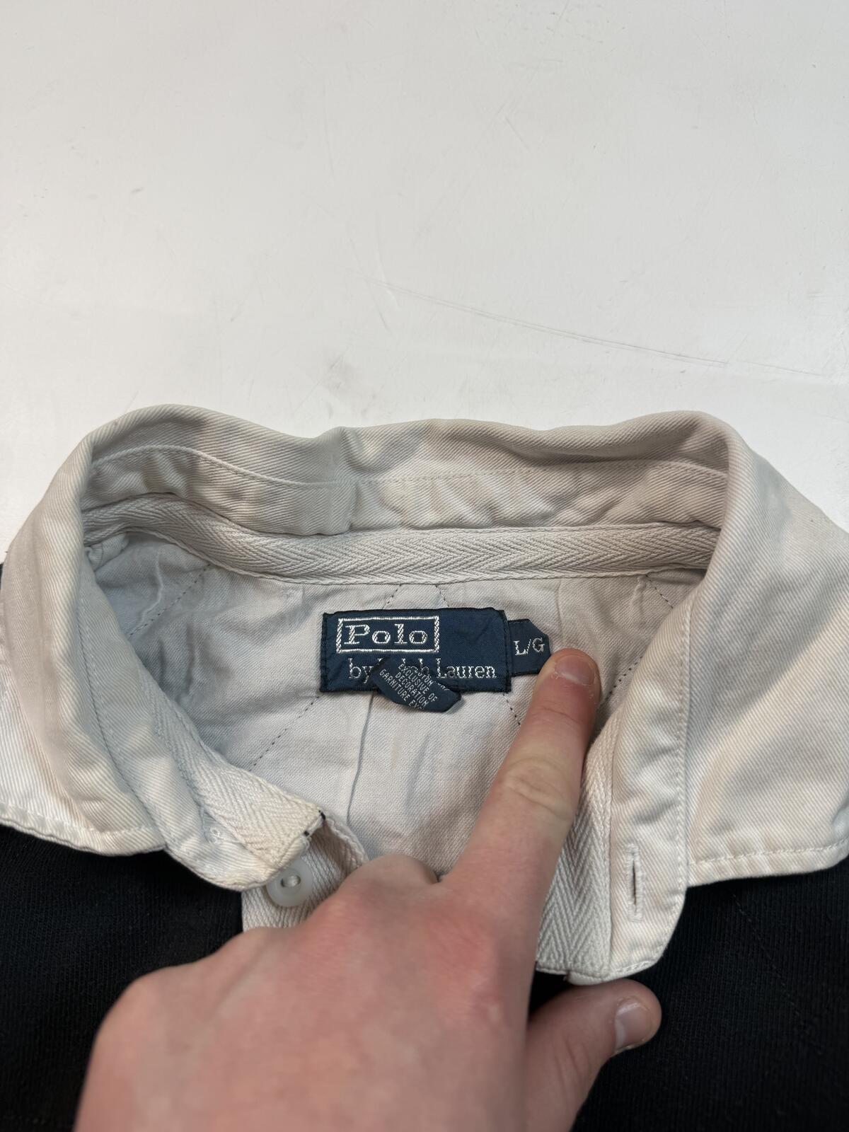 Vintage Ralph Lauren big pony rugby polo shirt (L)