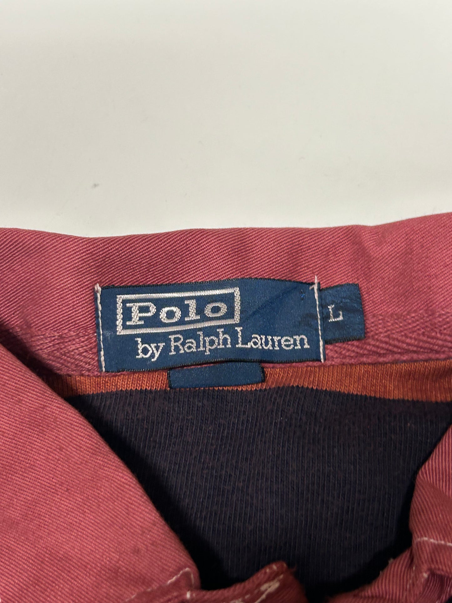 Vintage Ralph Lauren striped rugby polo (L)