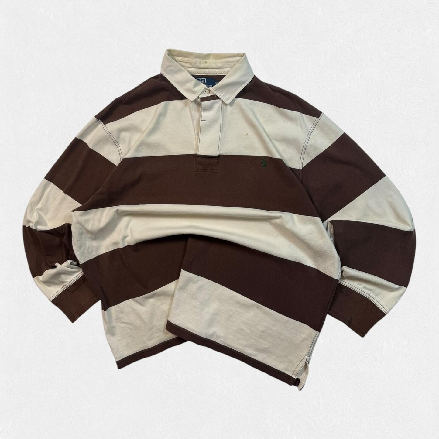 Vintage Polo Ralph Lauren striped rugby polo (XL)