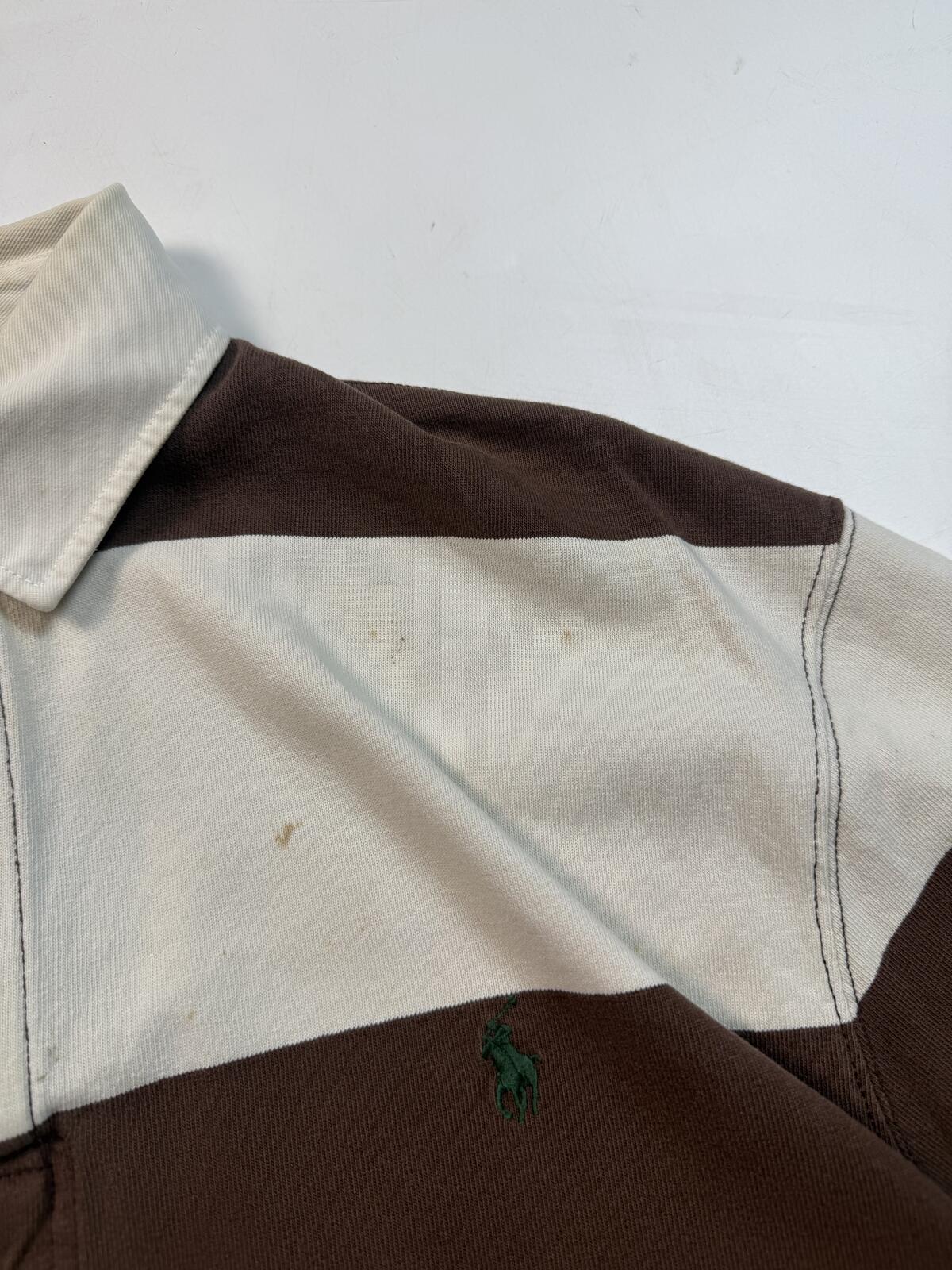 Vintage Polo Ralph Lauren striped rugby polo (XL)