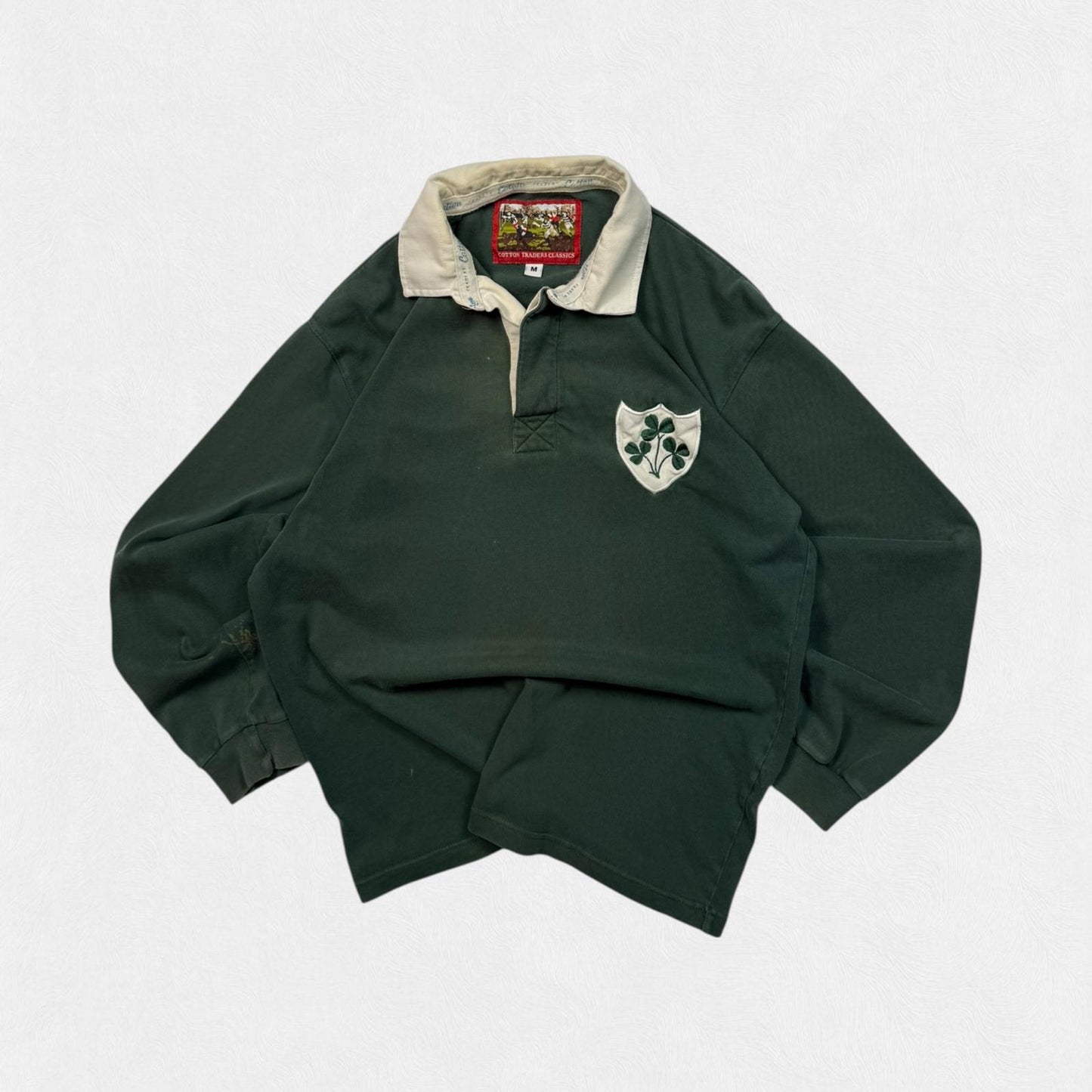 Vintage 90s Ireland cotton traders rugby shirt (M)