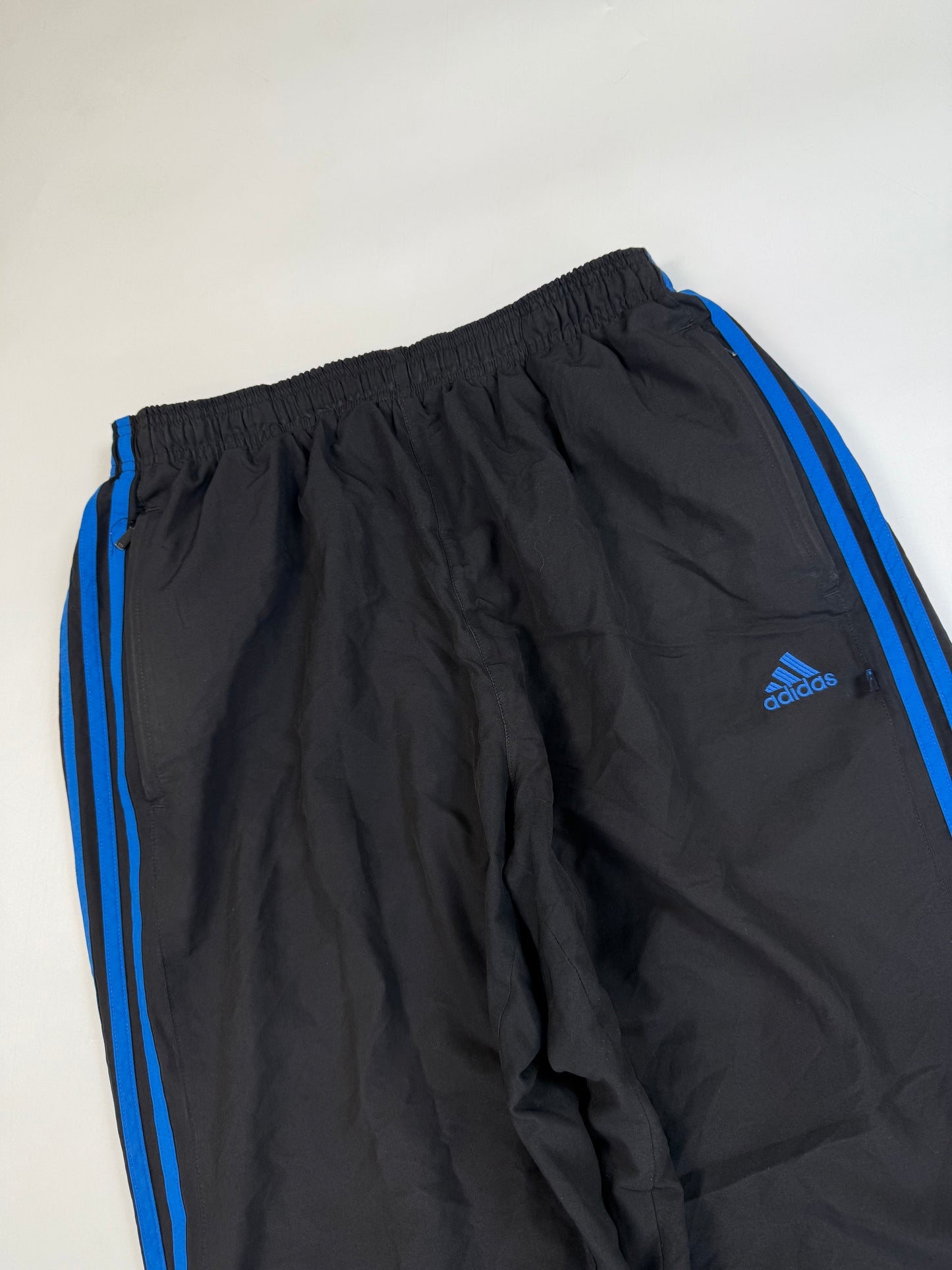 Vintage Adidas side stripe baggy track pants (L)
