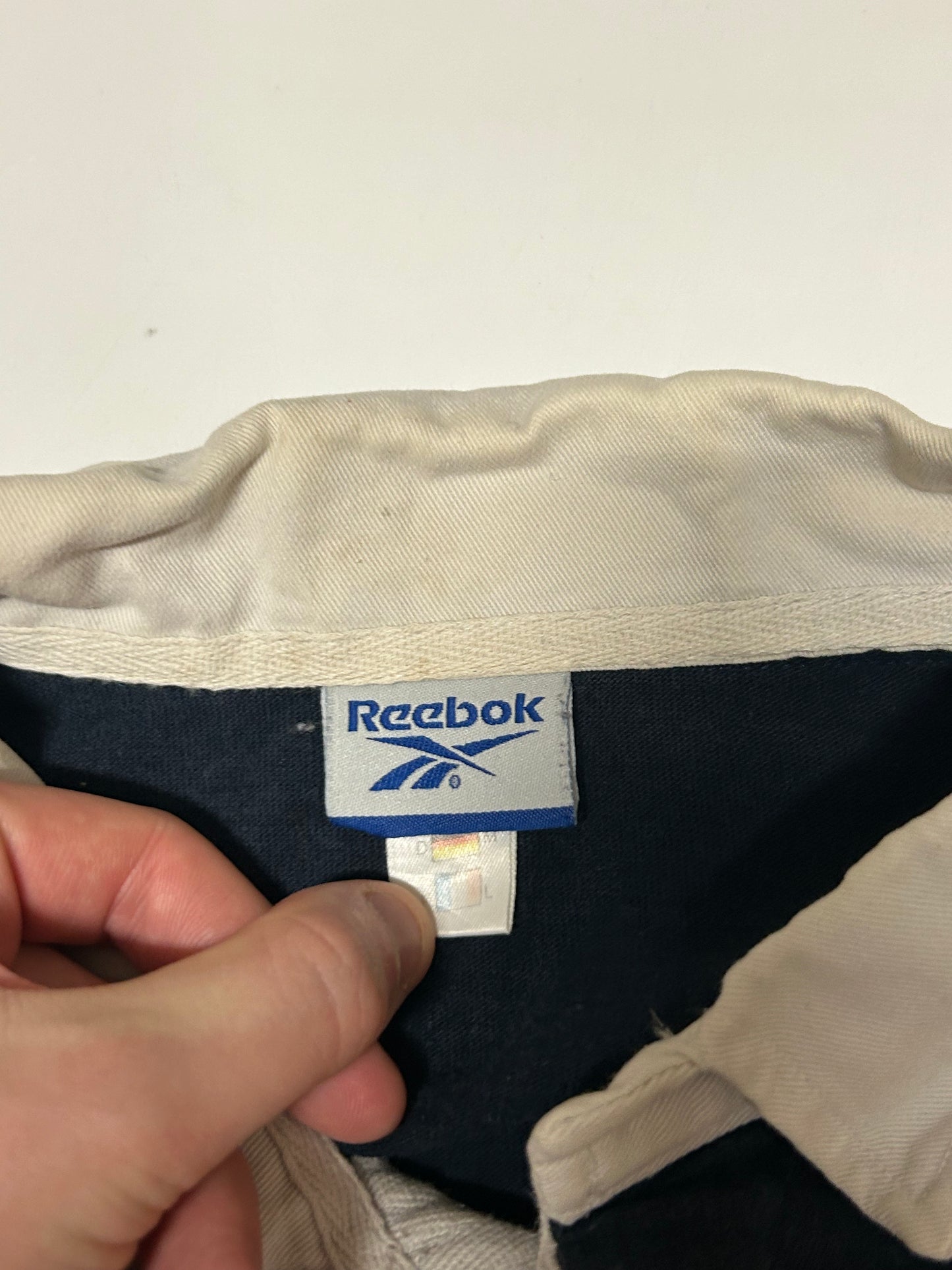 Vintage Reebok athletic dept rugby polo (L)